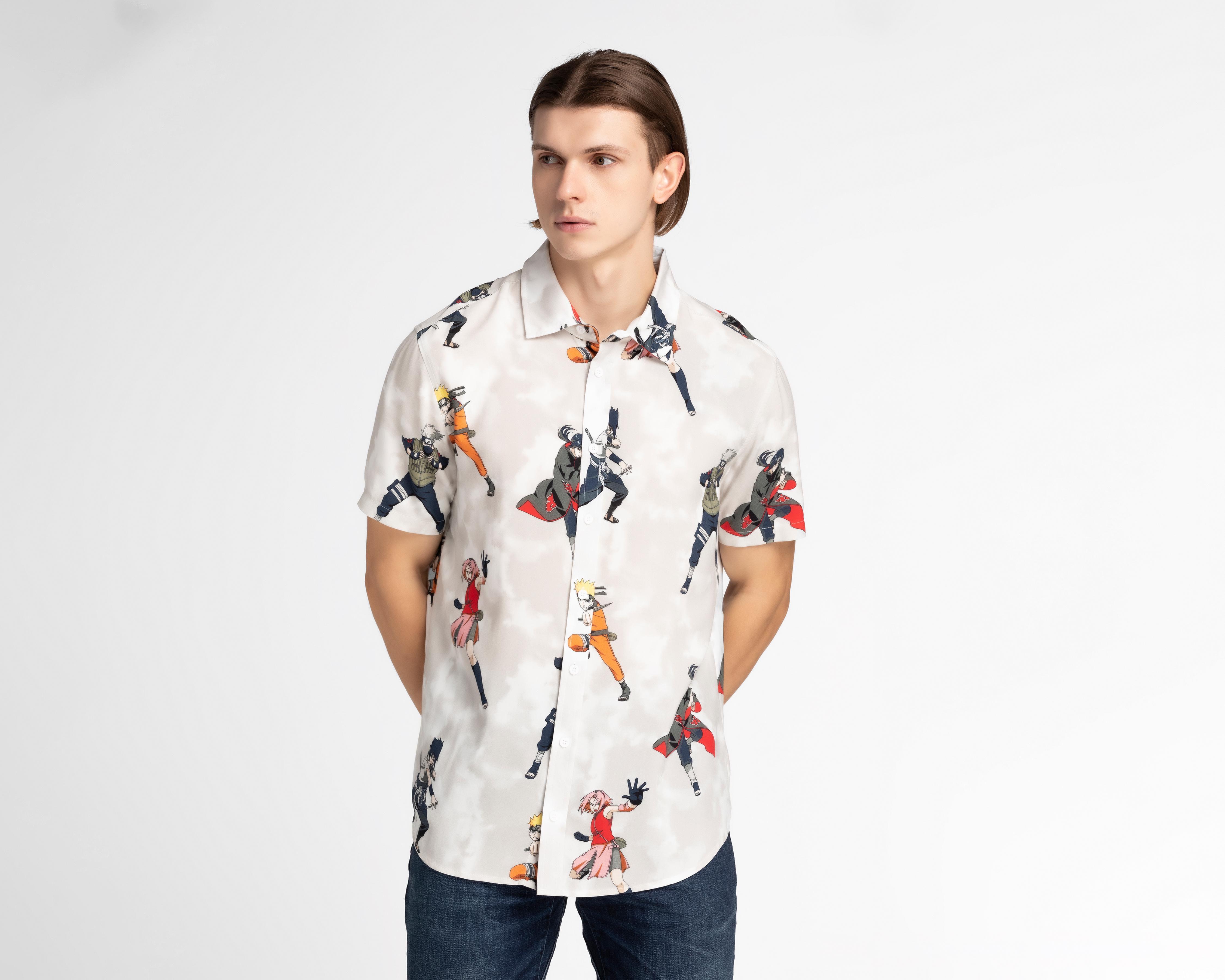 Camisa de Moda Naruto Regular Estampada
