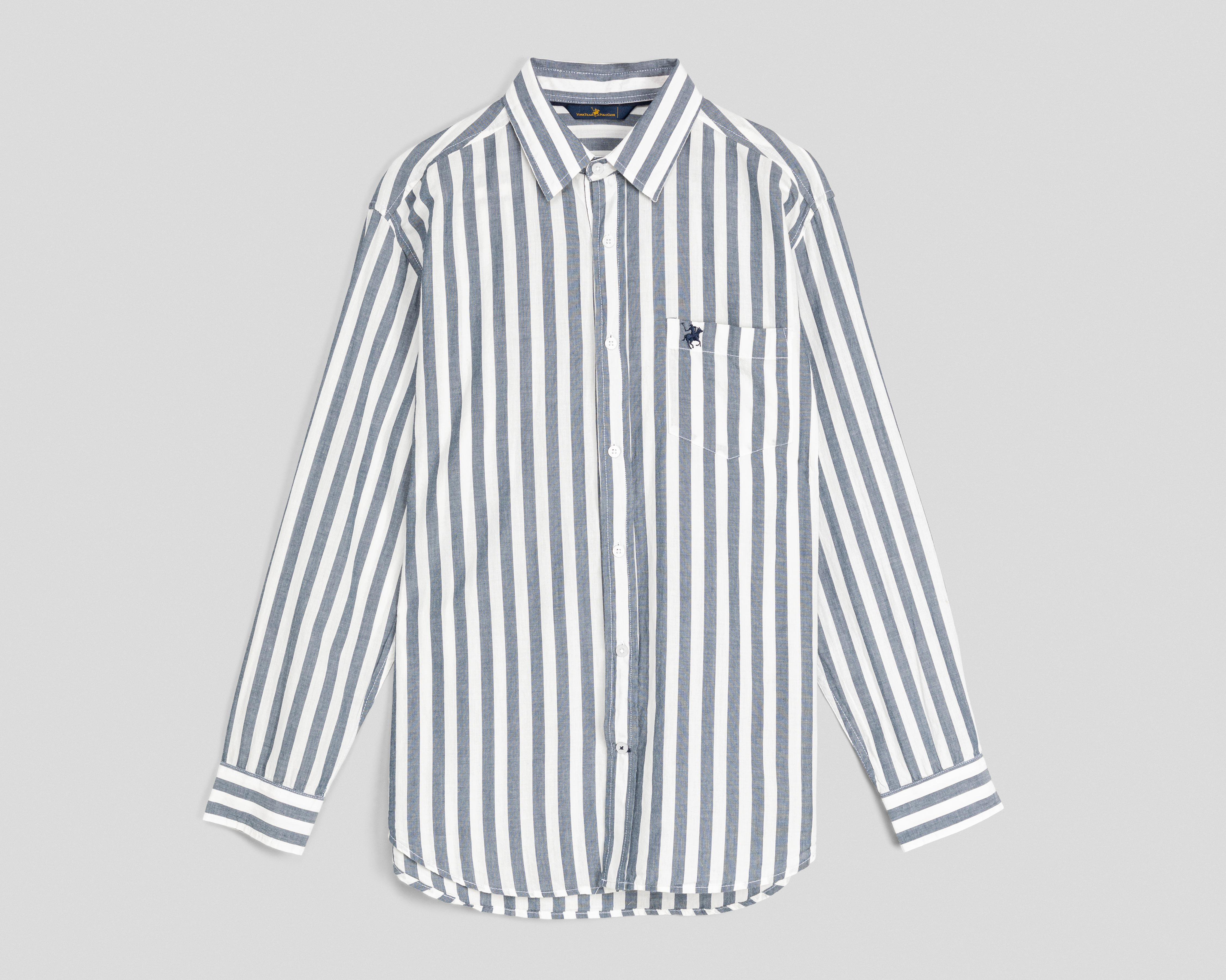 Foto 2 pulgar | Camisa Casual York Team Polo Club Regular Fit a Rayas