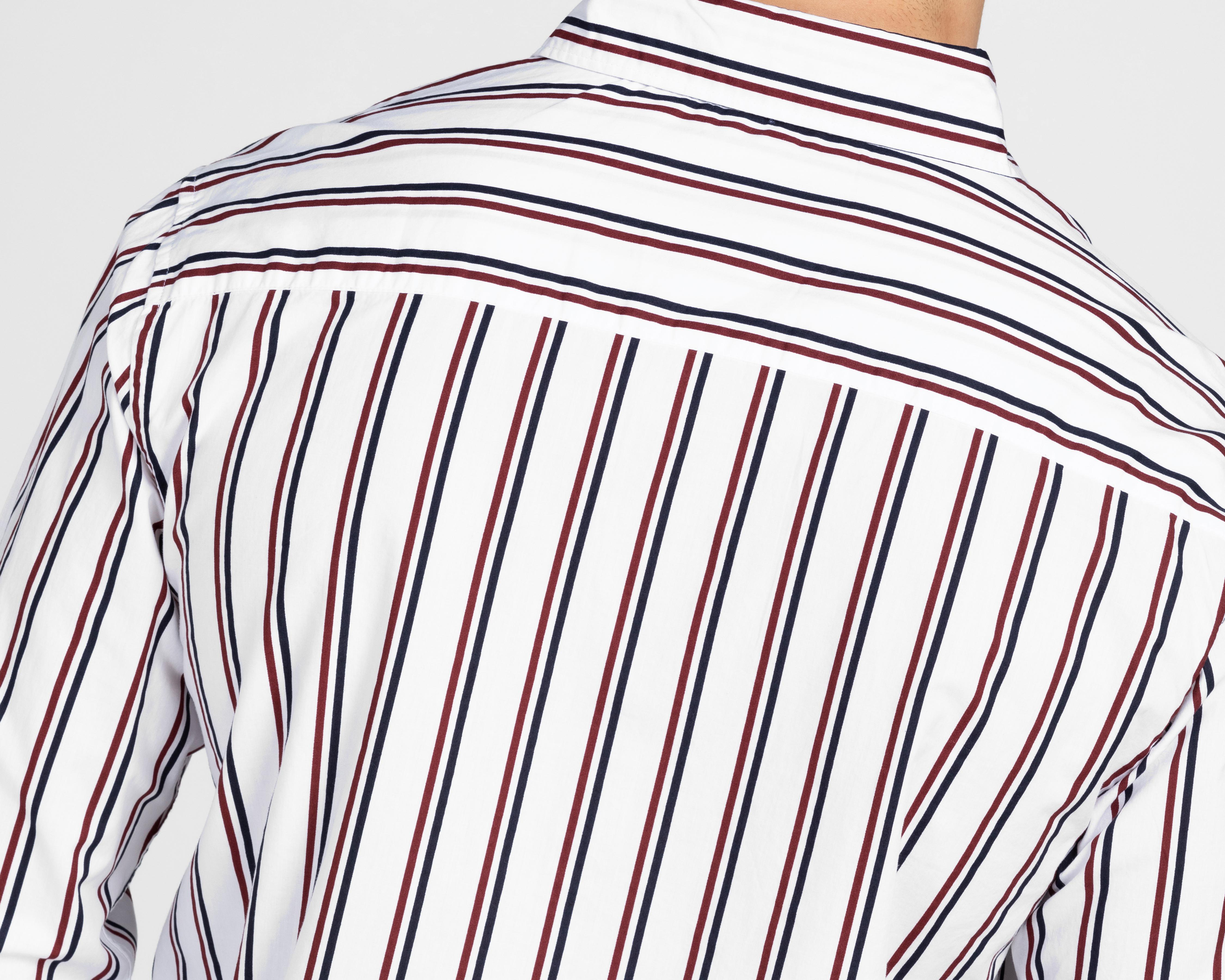 Foto 6 pulgar | Camisa de Moda Refill Regular Fit a Rayas
