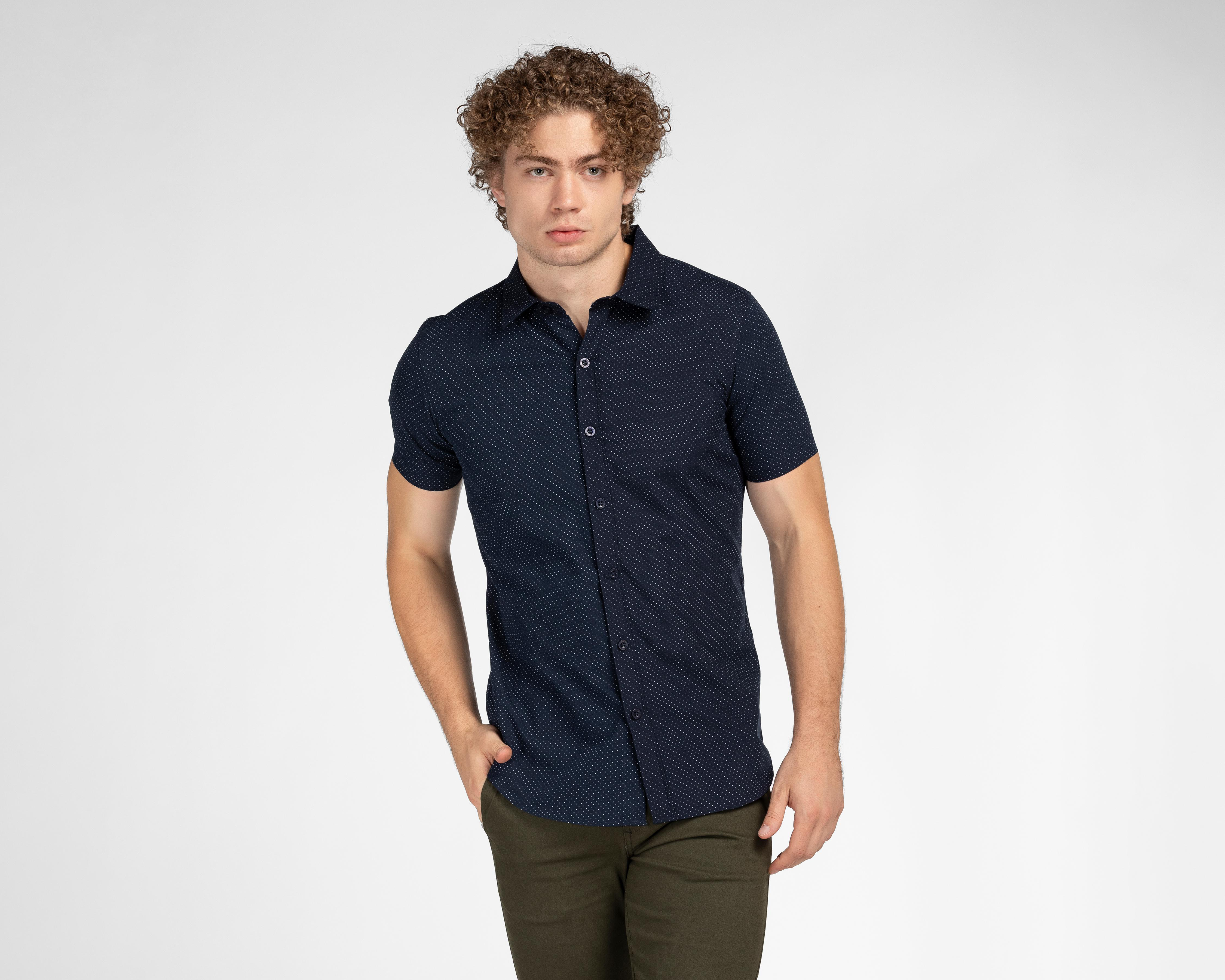 Foto 2 pulgar | Camisa Refill Slim Fit de Puntos