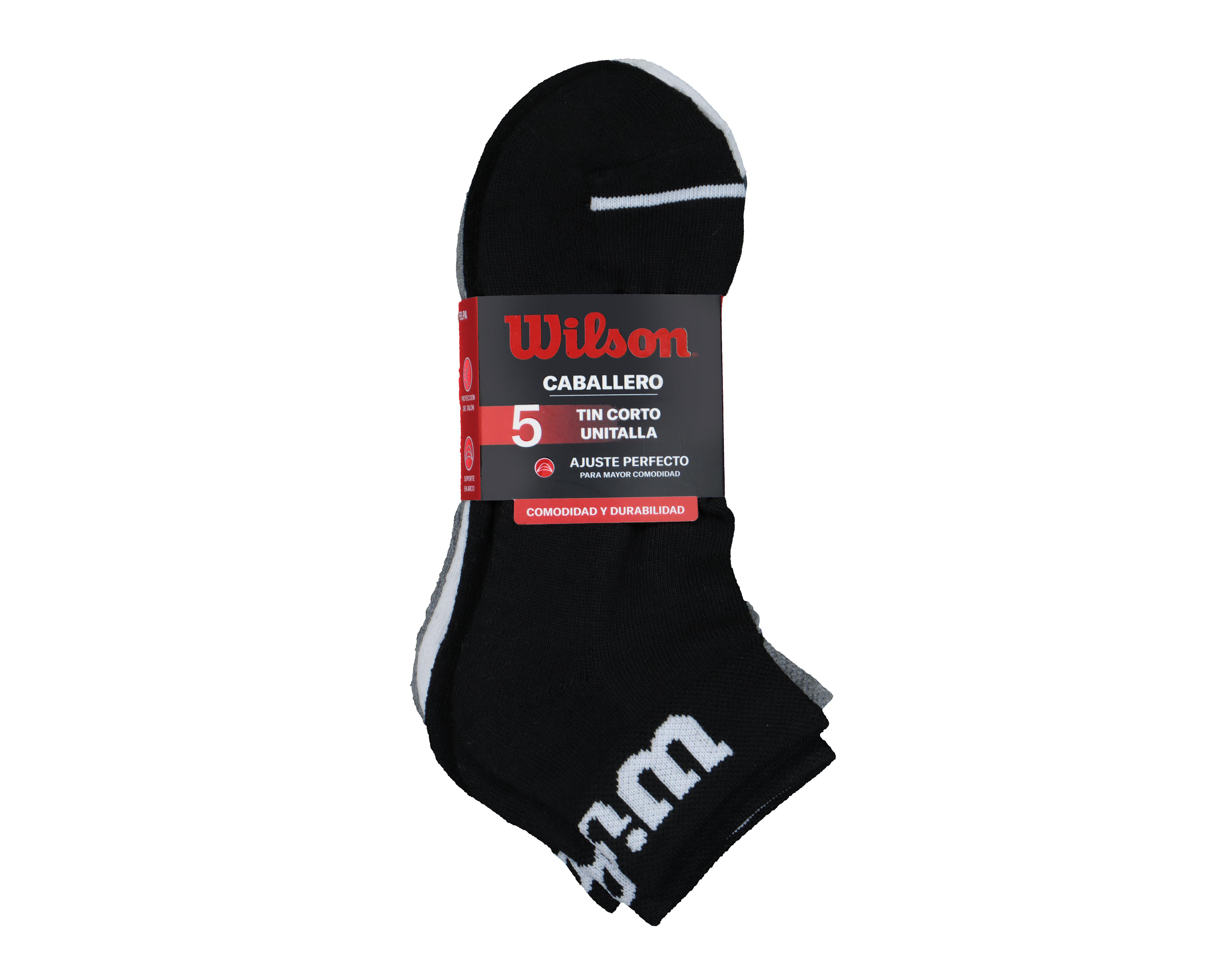 Foto 4 pulgar | Calcetas Deportivas Tines Wilson para Hombre 5 Pares