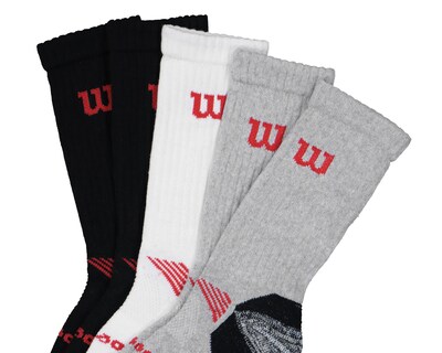 Foto 2 | Calcetas Deportivas Largas Wilson para Hombre 5 Pares