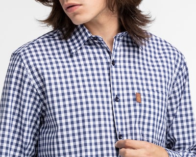 Foto 3 | Camisa Casual Porto Sur Classic Fit a Cuadros