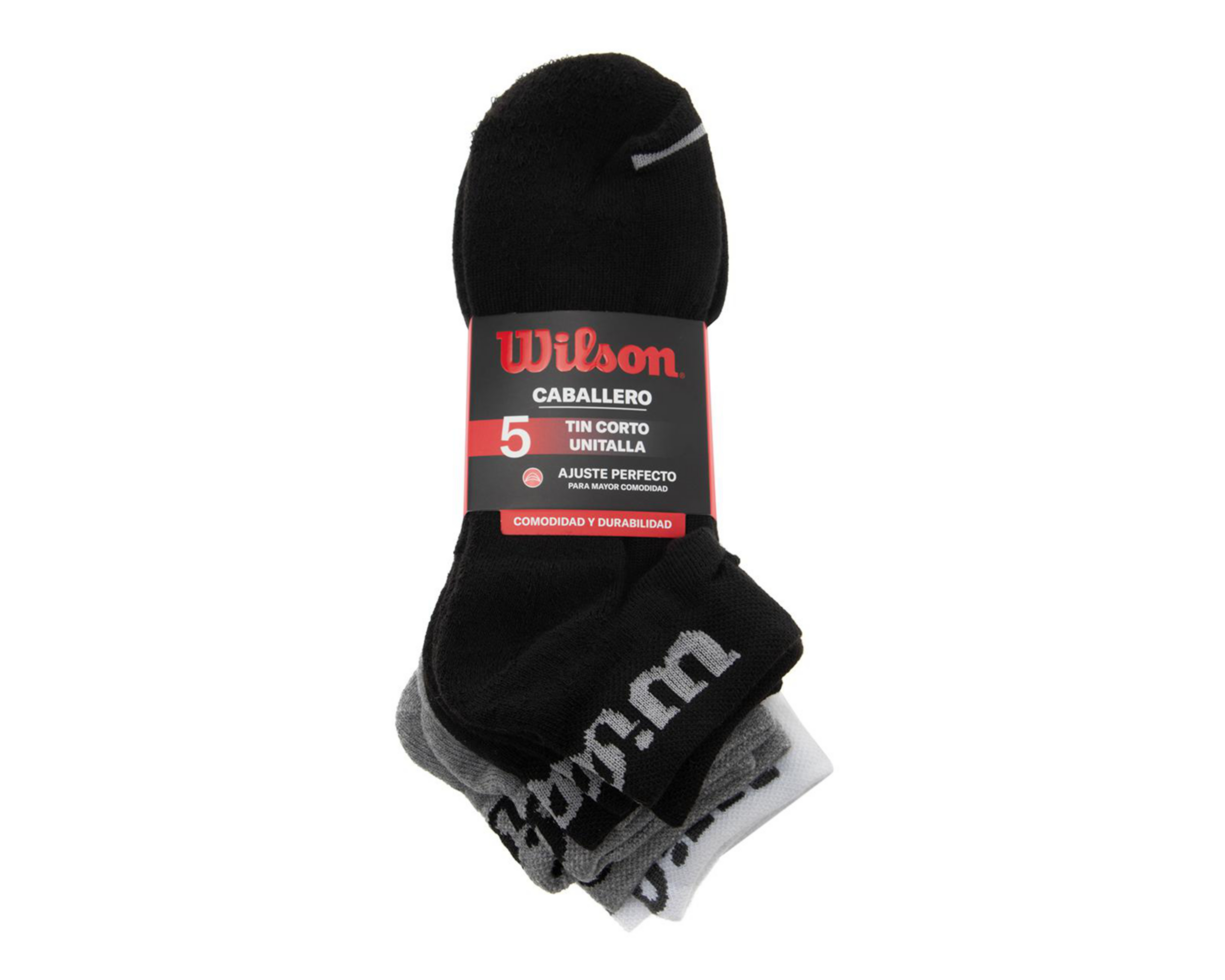Foto 5 pulgar | Calcetas Deportivas Tines Wilson para Hombre 5 Pares