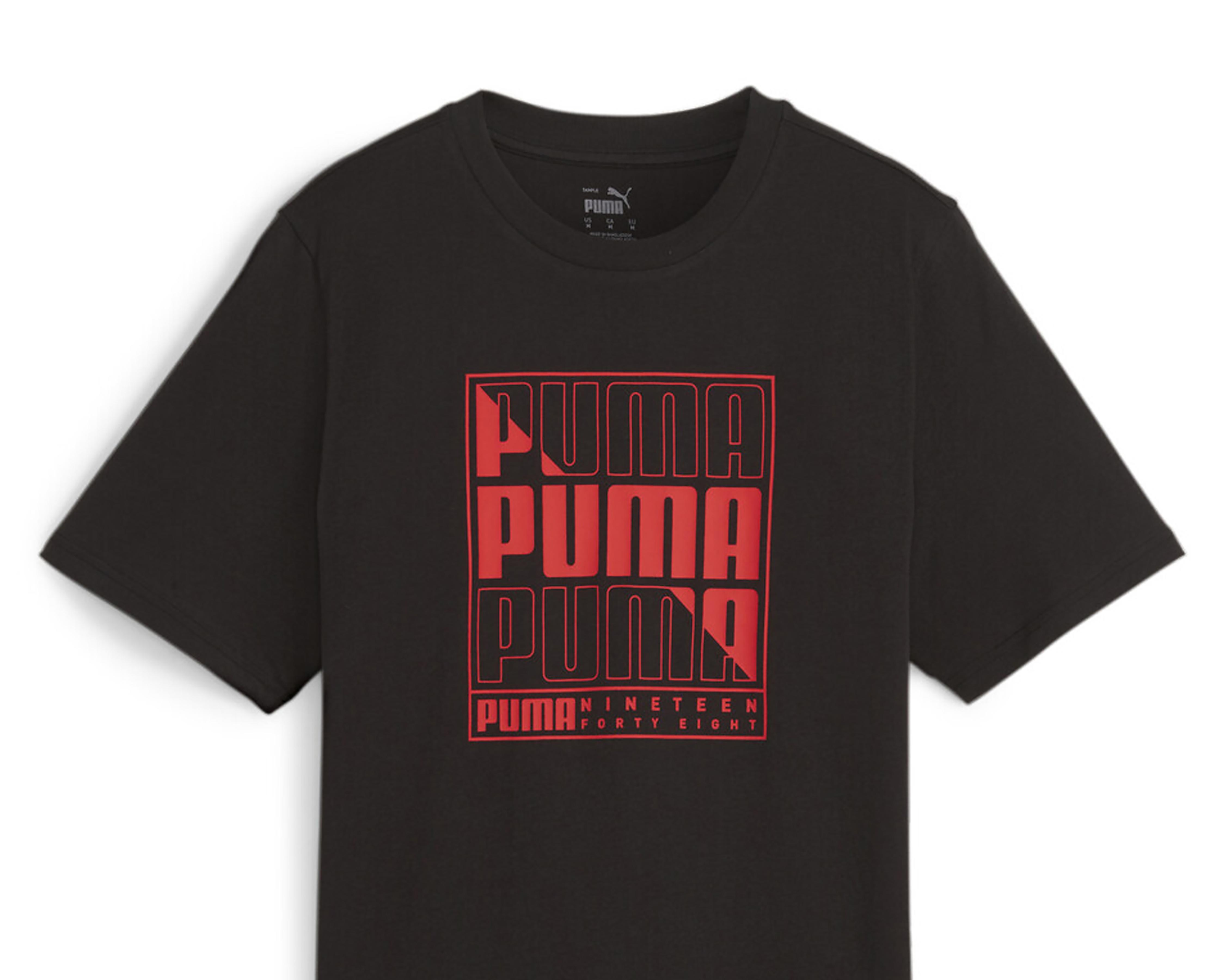 Foto 3 | Playera Puma Graphics Box Tee de Entrenamiento