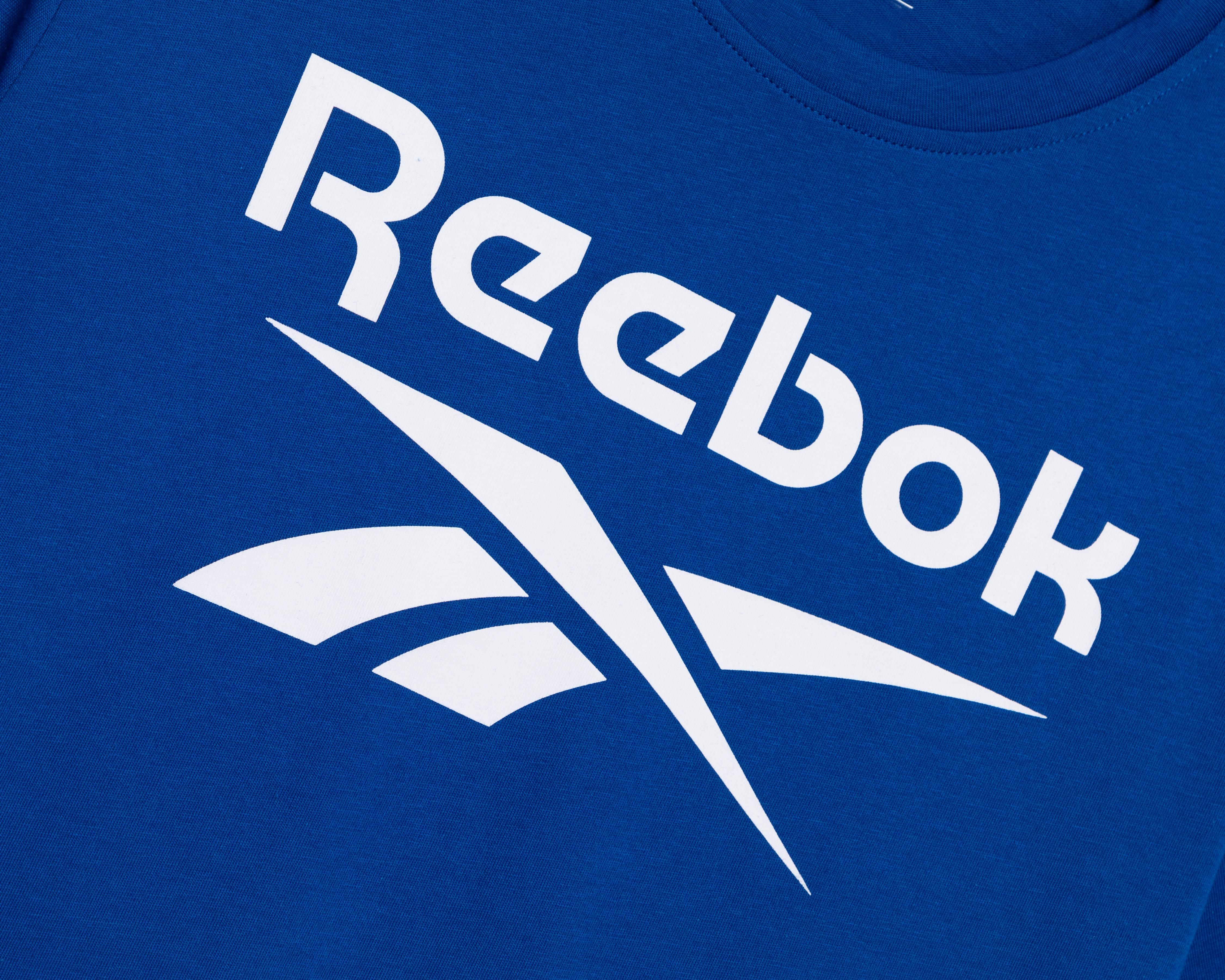 Foto 4 pulgar | Playera Reebok Big Stacket Logo de Entrenamiento para Hombre