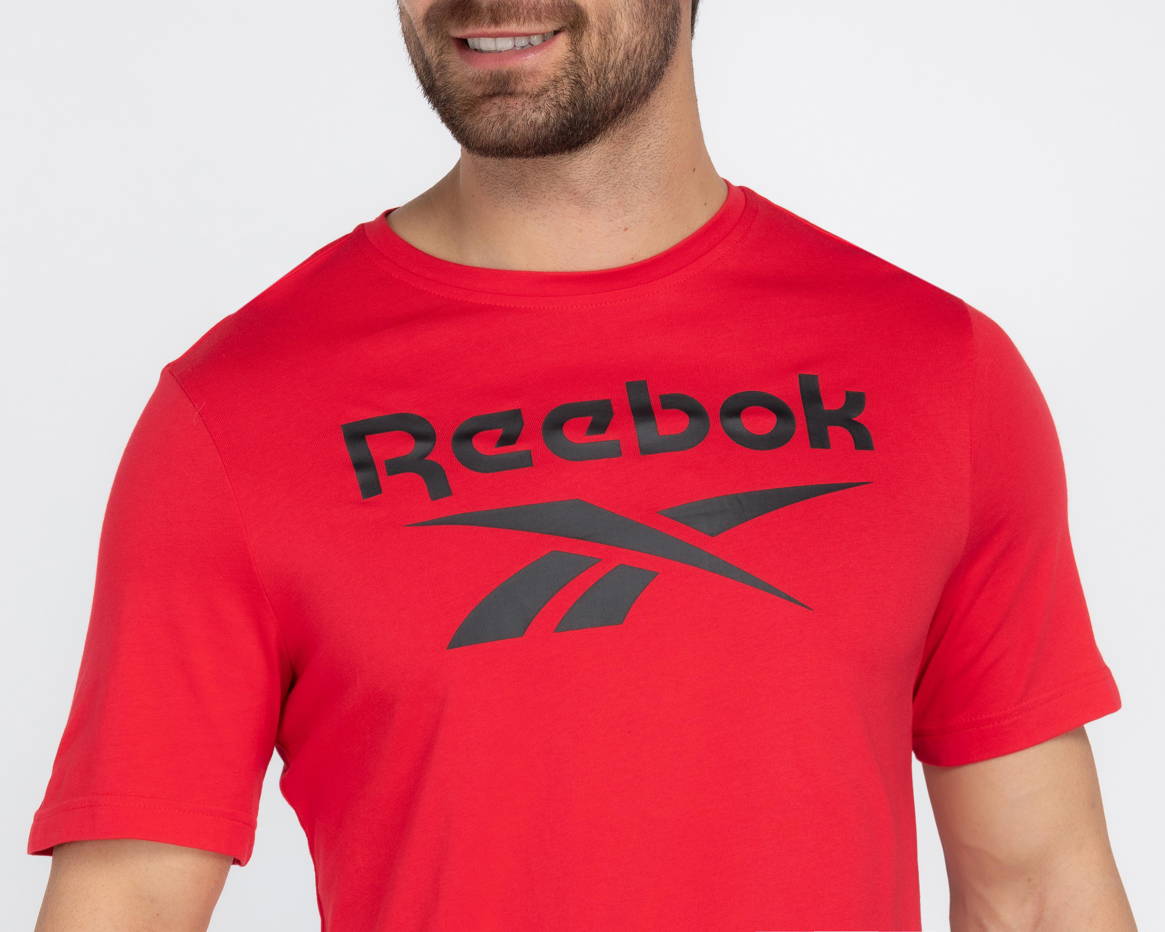 Foto 4 pulgar | Playera Reebok Cuello Redondo