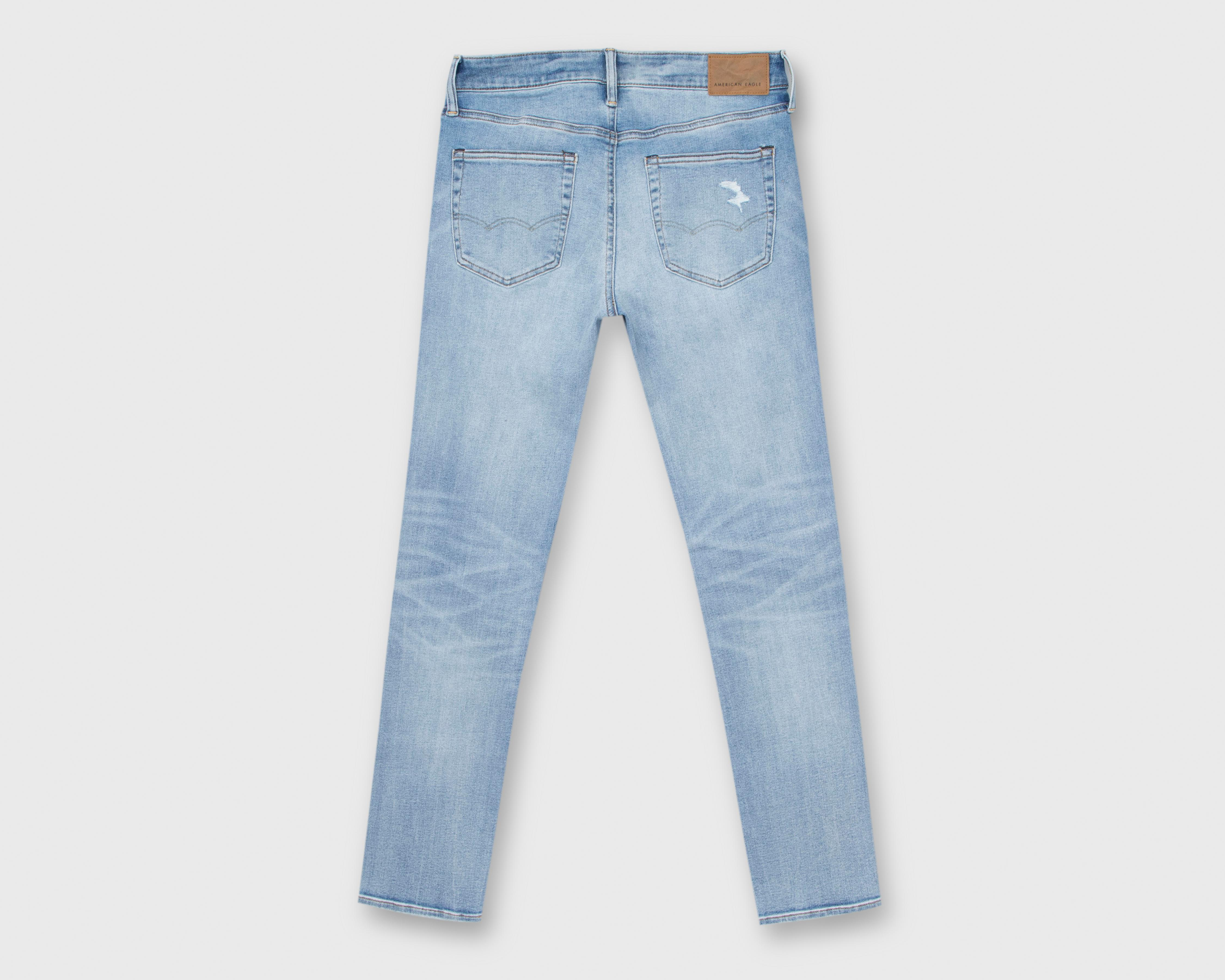 Foto 3 pulgar | Jeans Slim American Eagle Light Destroy Glueback Mending para Hombre