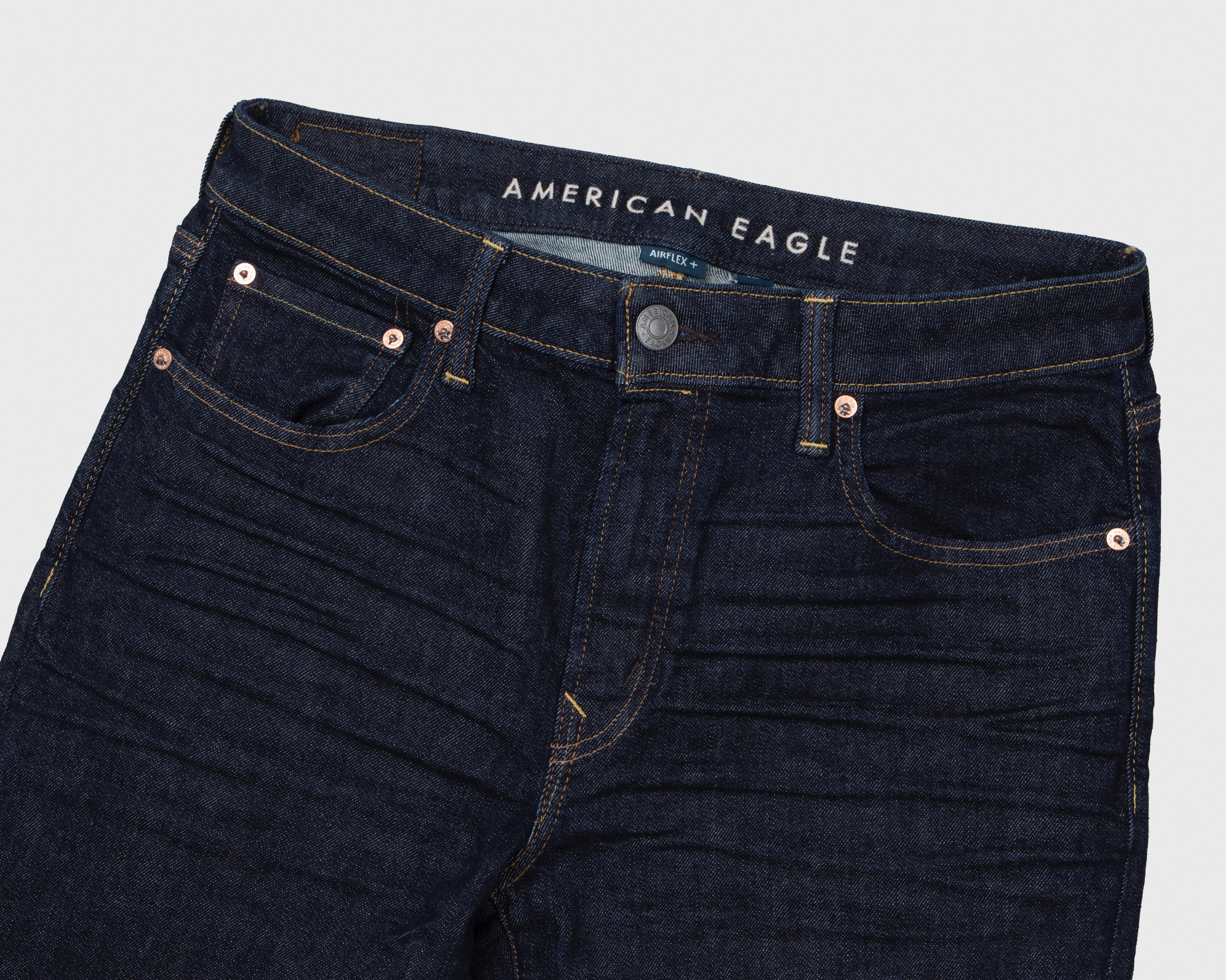 Foto 4 pulgar | Jeans Slim Straight American Eagle Dark Rinse para Hombre