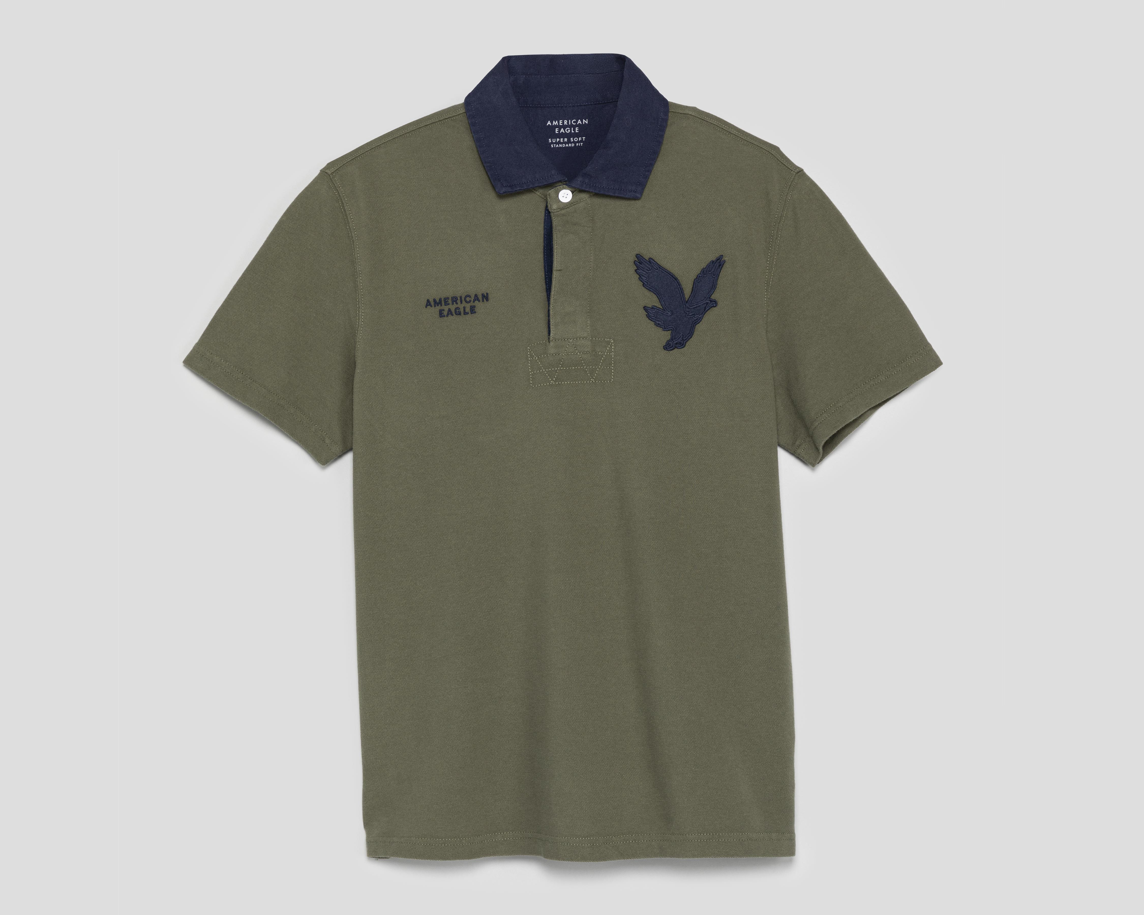 Polo American Eagle Manga Corta