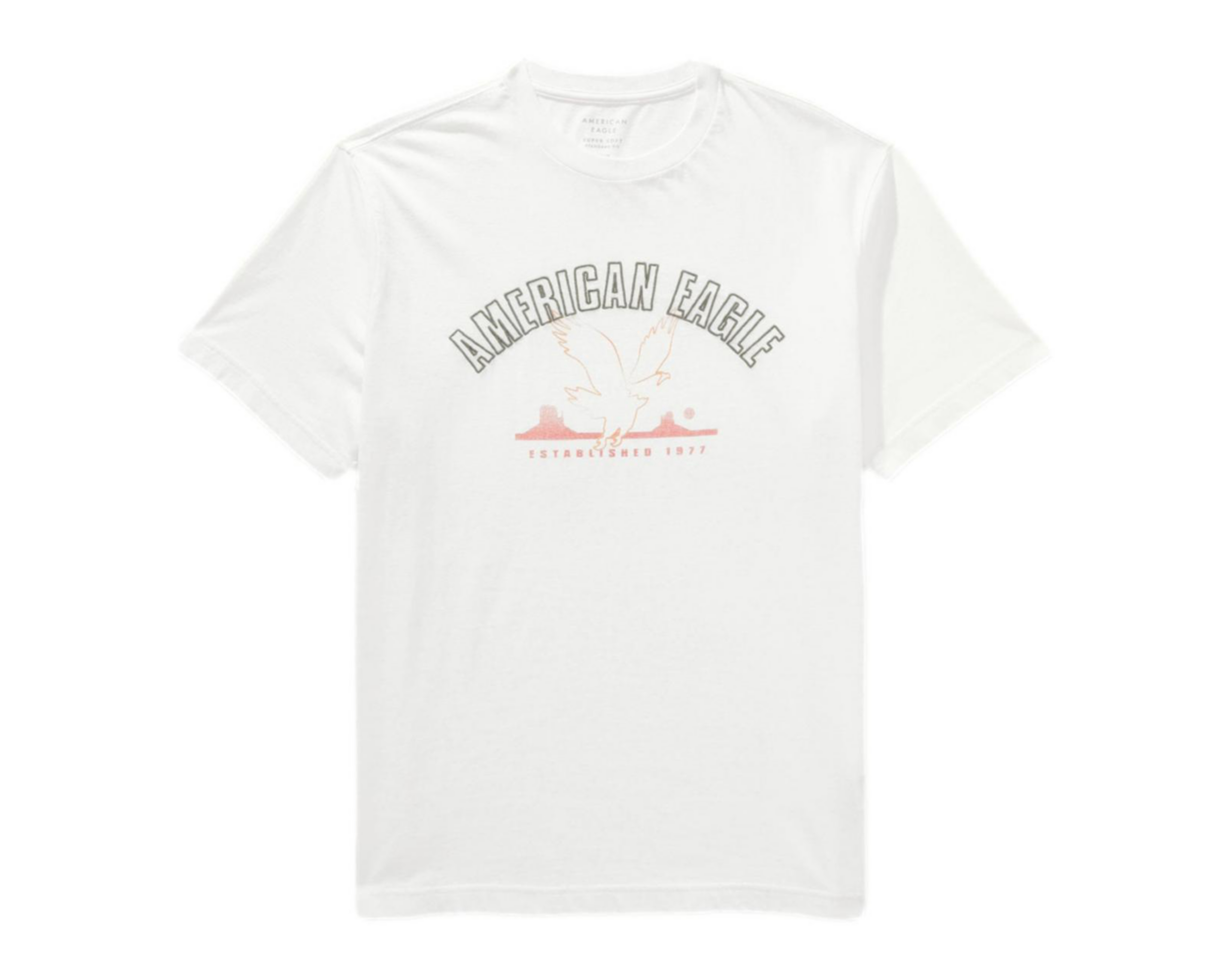 Foto 4 pulgar | Playera American Eagle Cuello Redondo