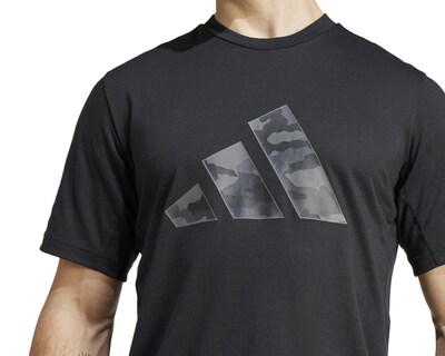 Foto 3 | Playera Adidas Aeroready Train Essentials Camo Graphic Logo de Entrenamiento para Hombre