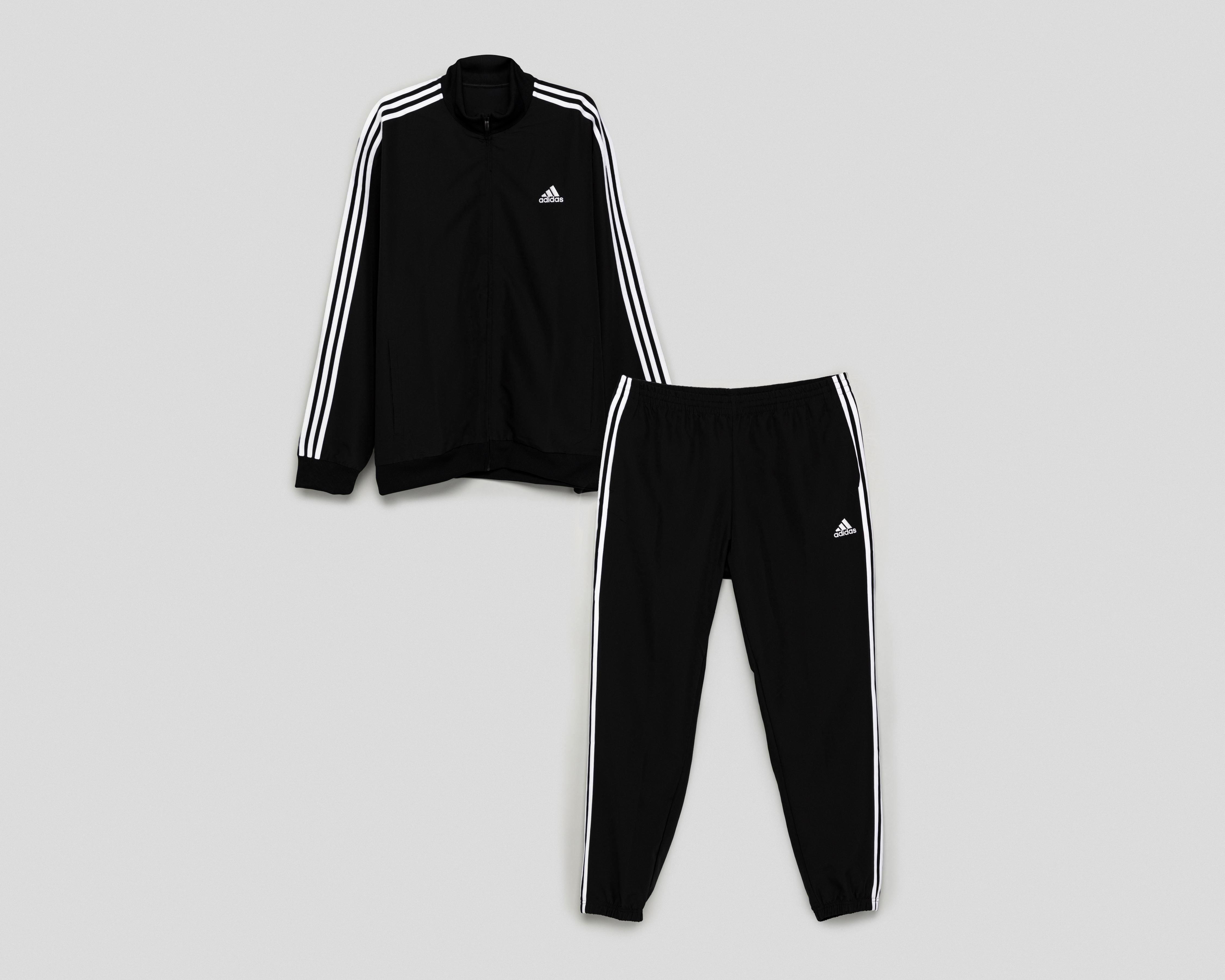 Foto 1 | Pants y Chamarra Adidas Chándal Woven 3 Bandas para Hombre