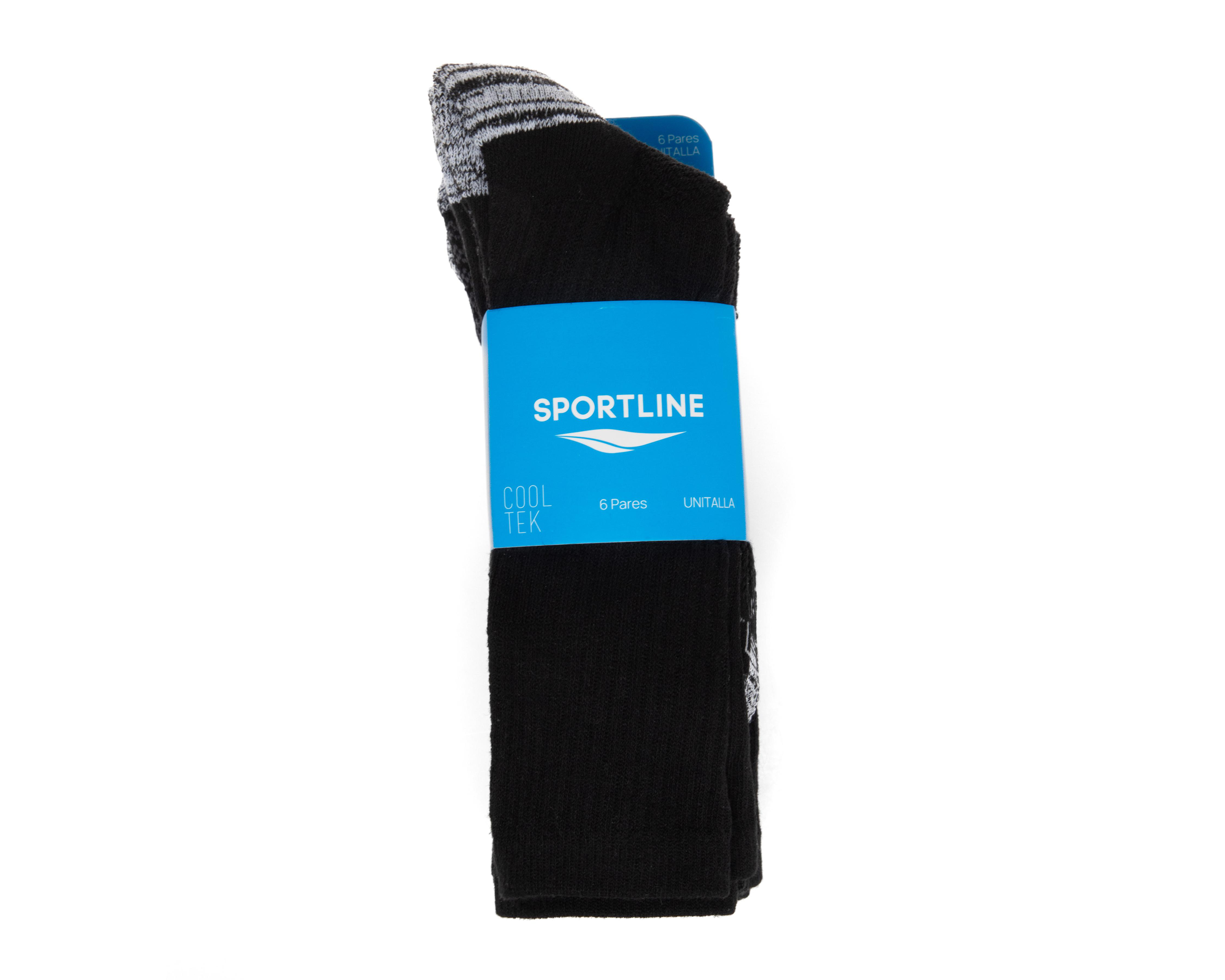 Foto 4 pulgar | Calcetas Deportivas Sportline para Hombre 6 pares