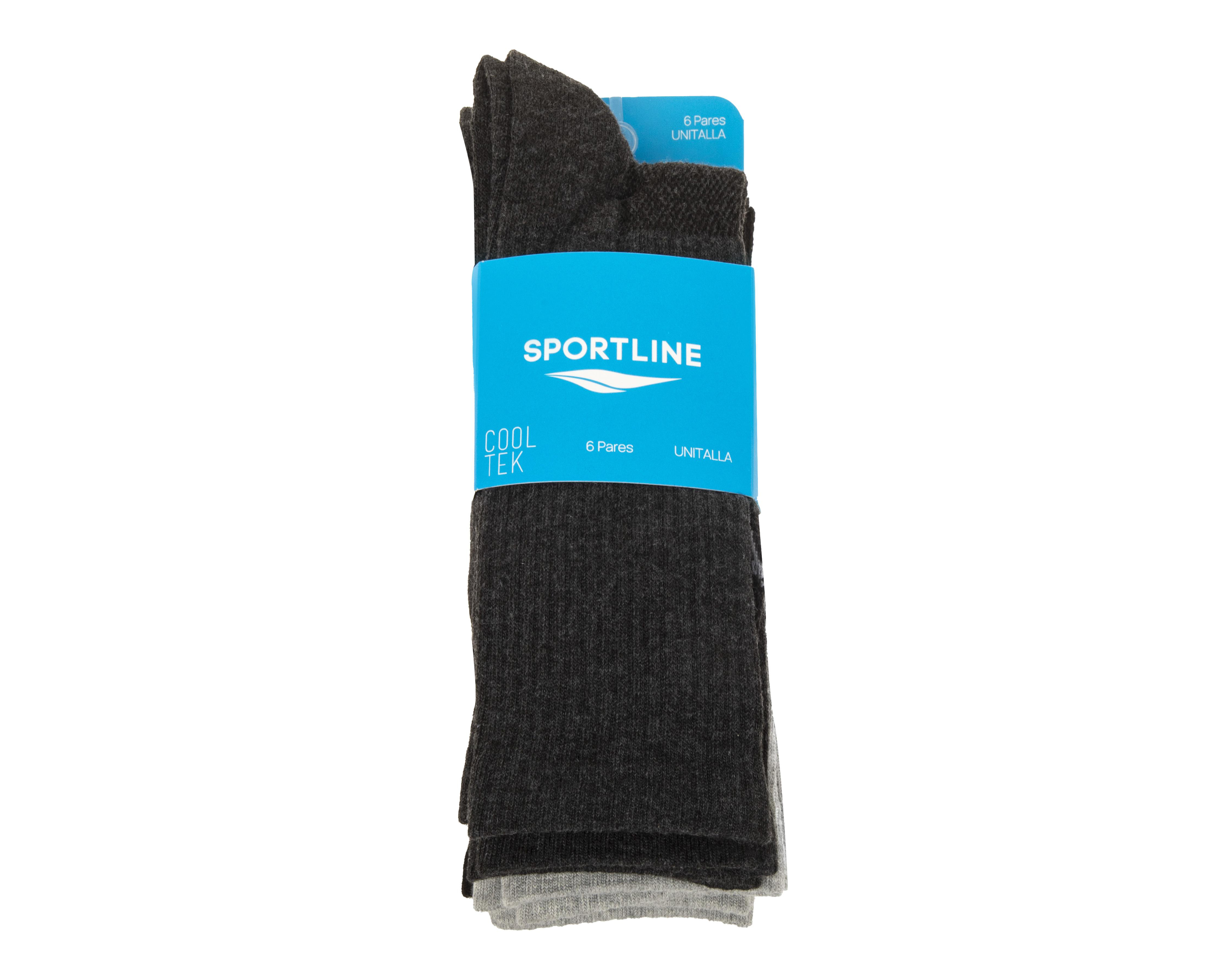 Foto 4 pulgar | Calcetas Deportivas Sportline para Hombre 6 Pares