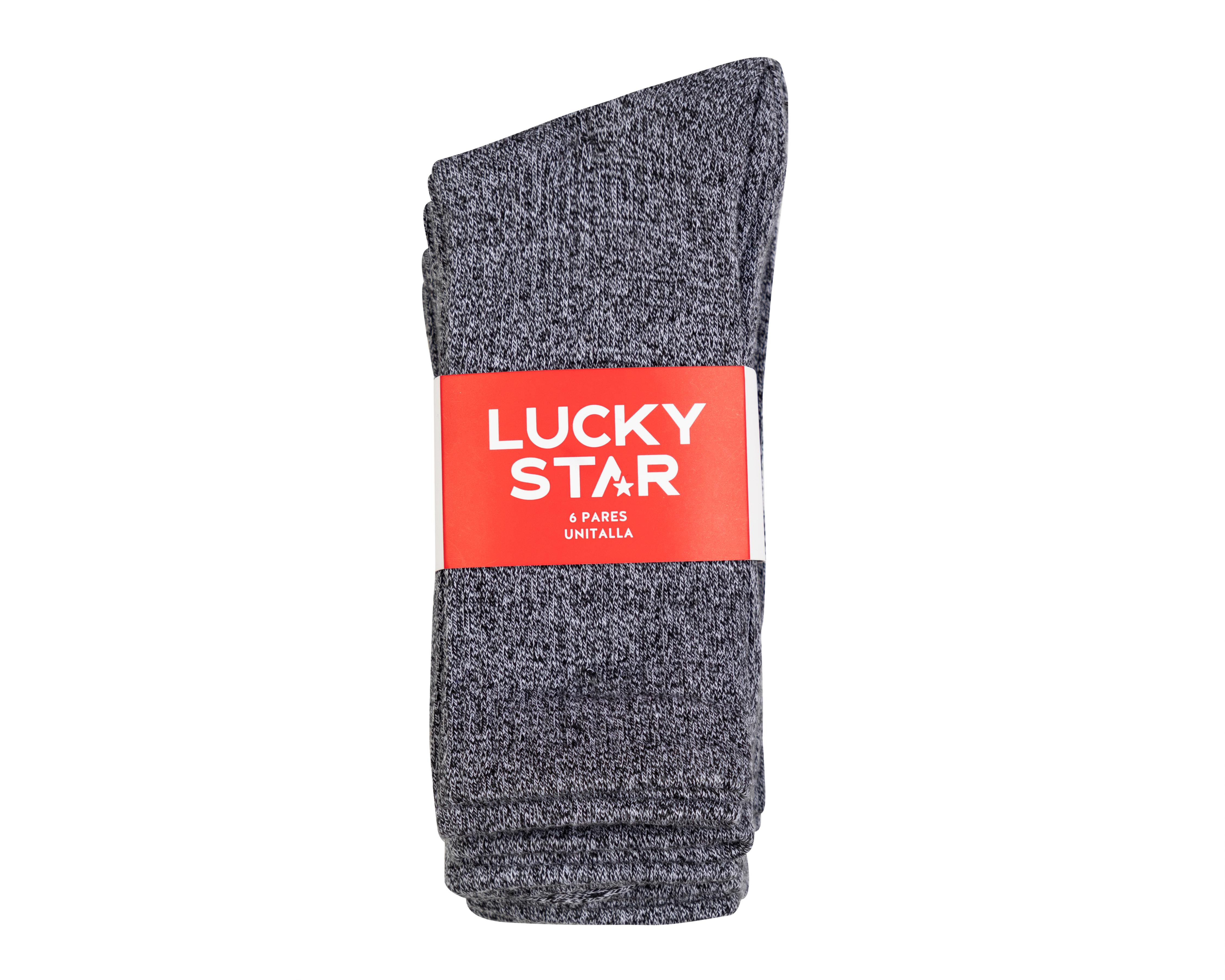 Foto 4 pulgar | Calcetas Lucky Star para Hombre 6 Pares