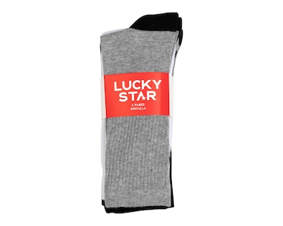 Foto 3 | Calcetas Largas Deportivas Lucky Star para Hombre 6 Pares