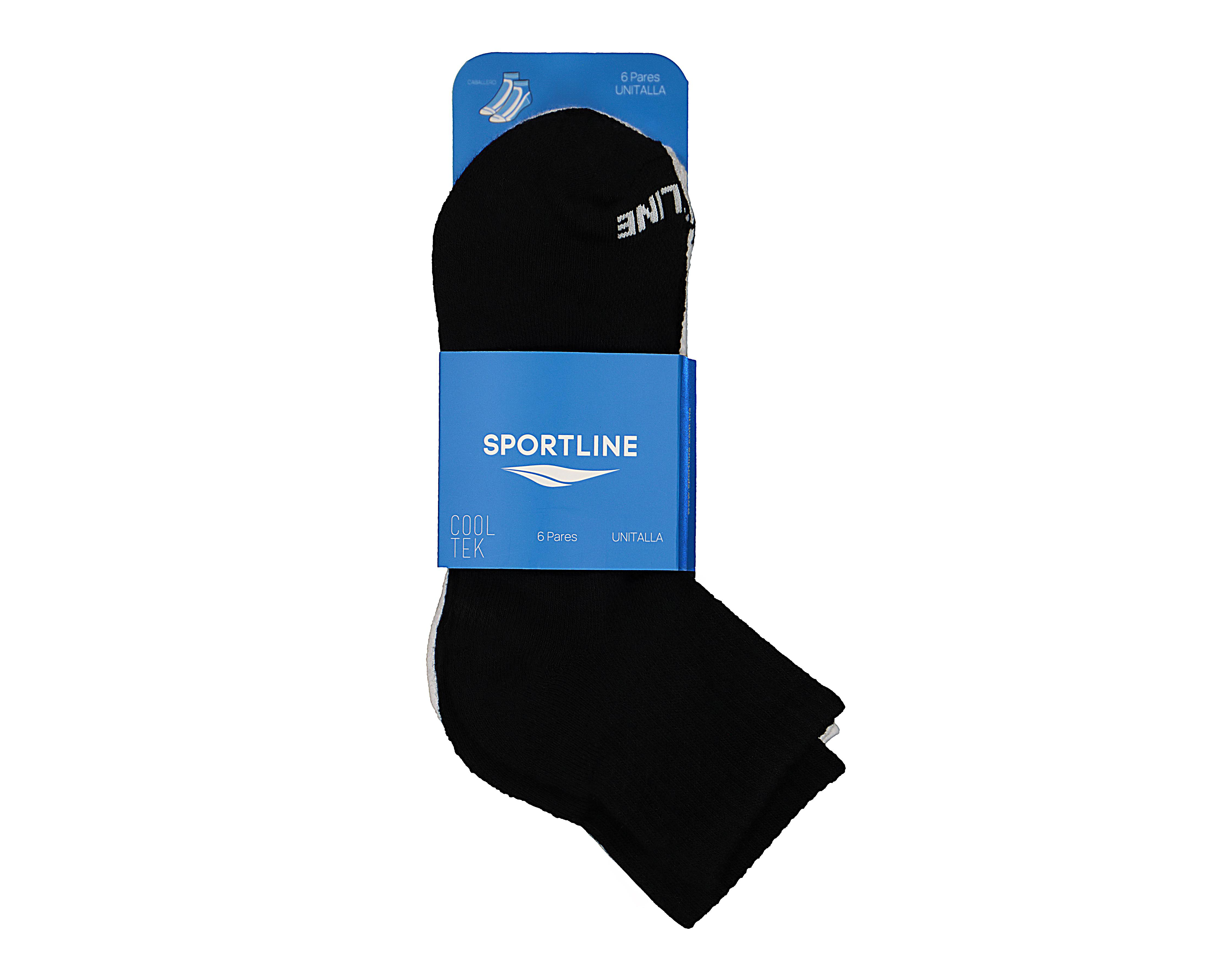 Foto 4 pulgar | Calcetines Deportivos Sportline para Hombre 6 Pares