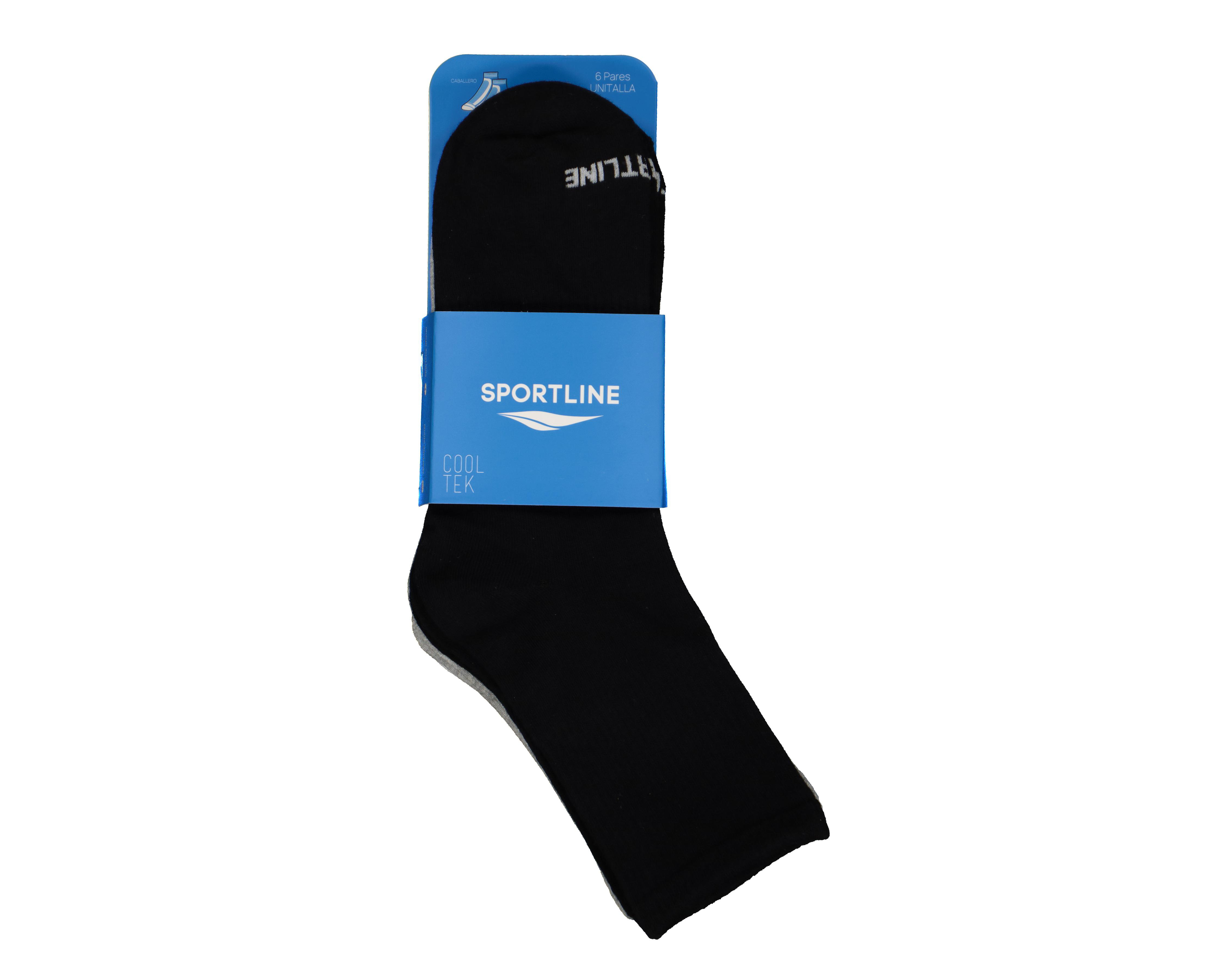 Foto 4 pulgar | Calcetines Deportivos Sportline para Hombre 6 Pares