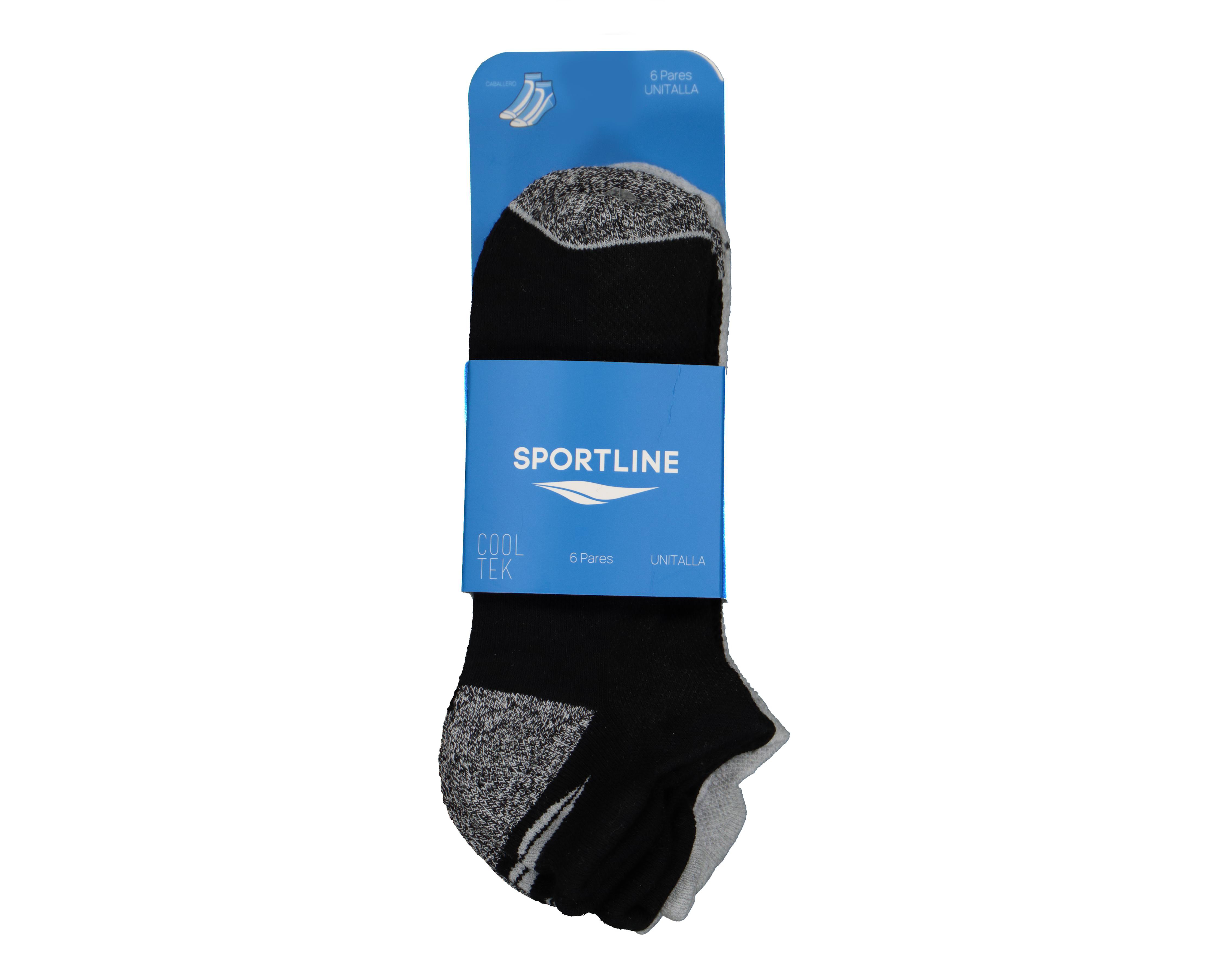 Foto 4 pulgar | Calcetas Deportivas Sportline para Hombre 6 Pares