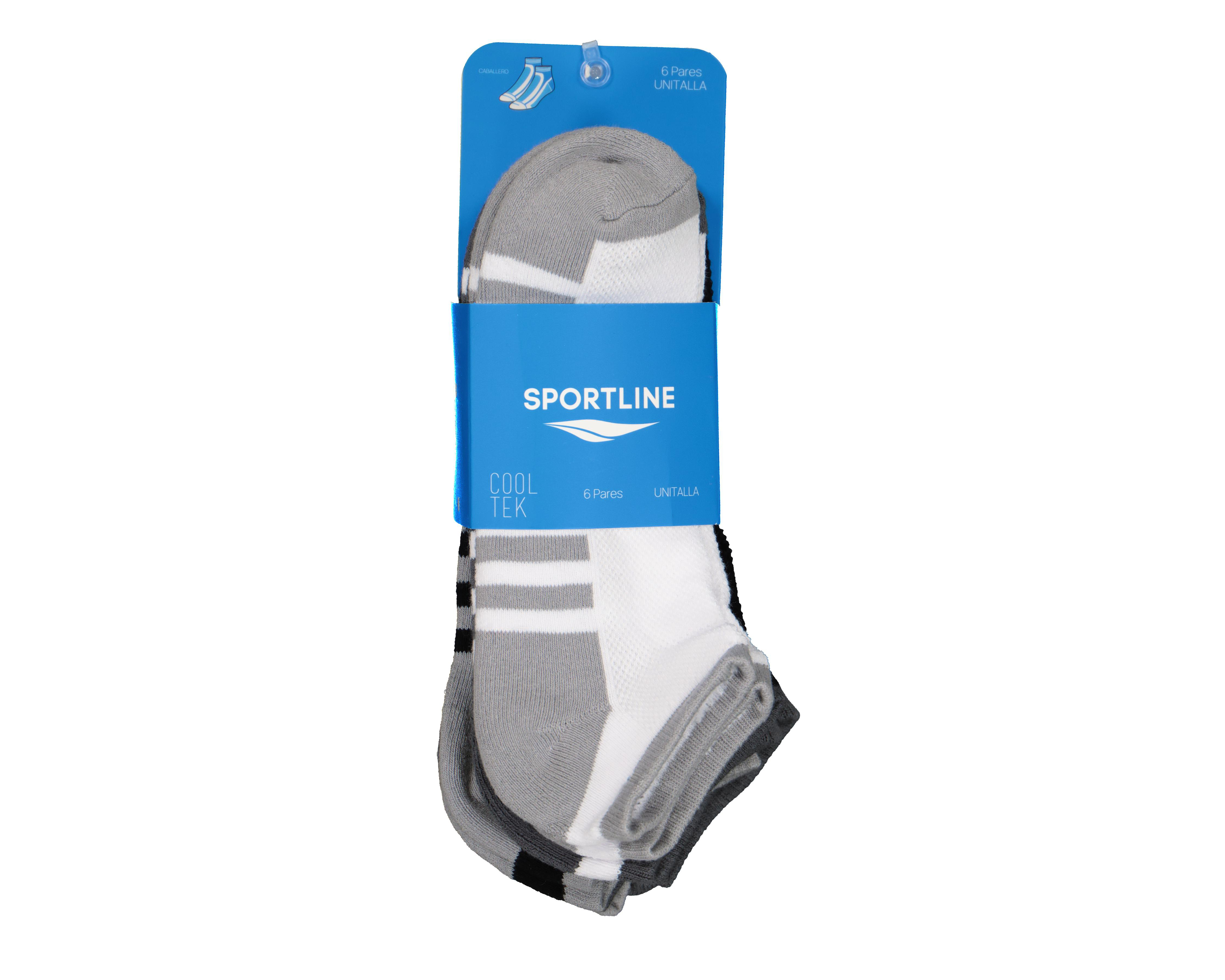 Foto 4 pulgar | Calcetas Deportivas Sportline para Hombre 6 Pares