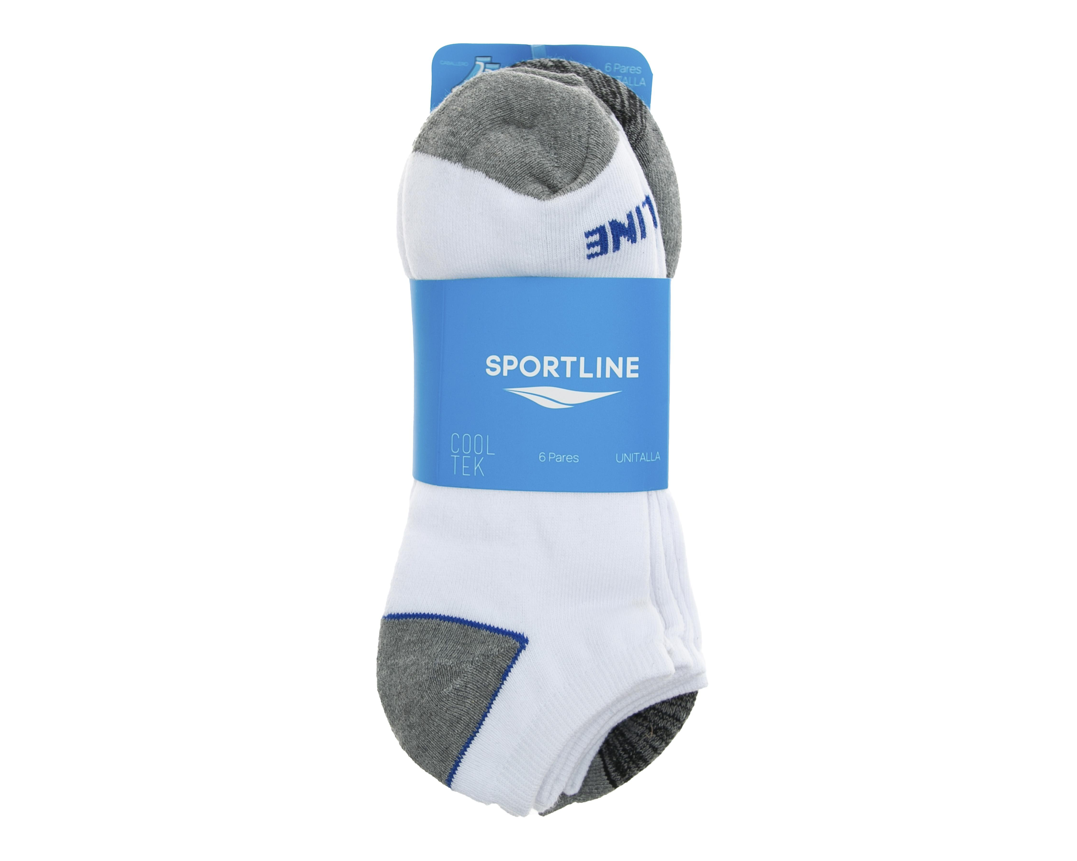 Foto 4 pulgar | Calcetas Deportivas Sportline para Hombre 6 Pares