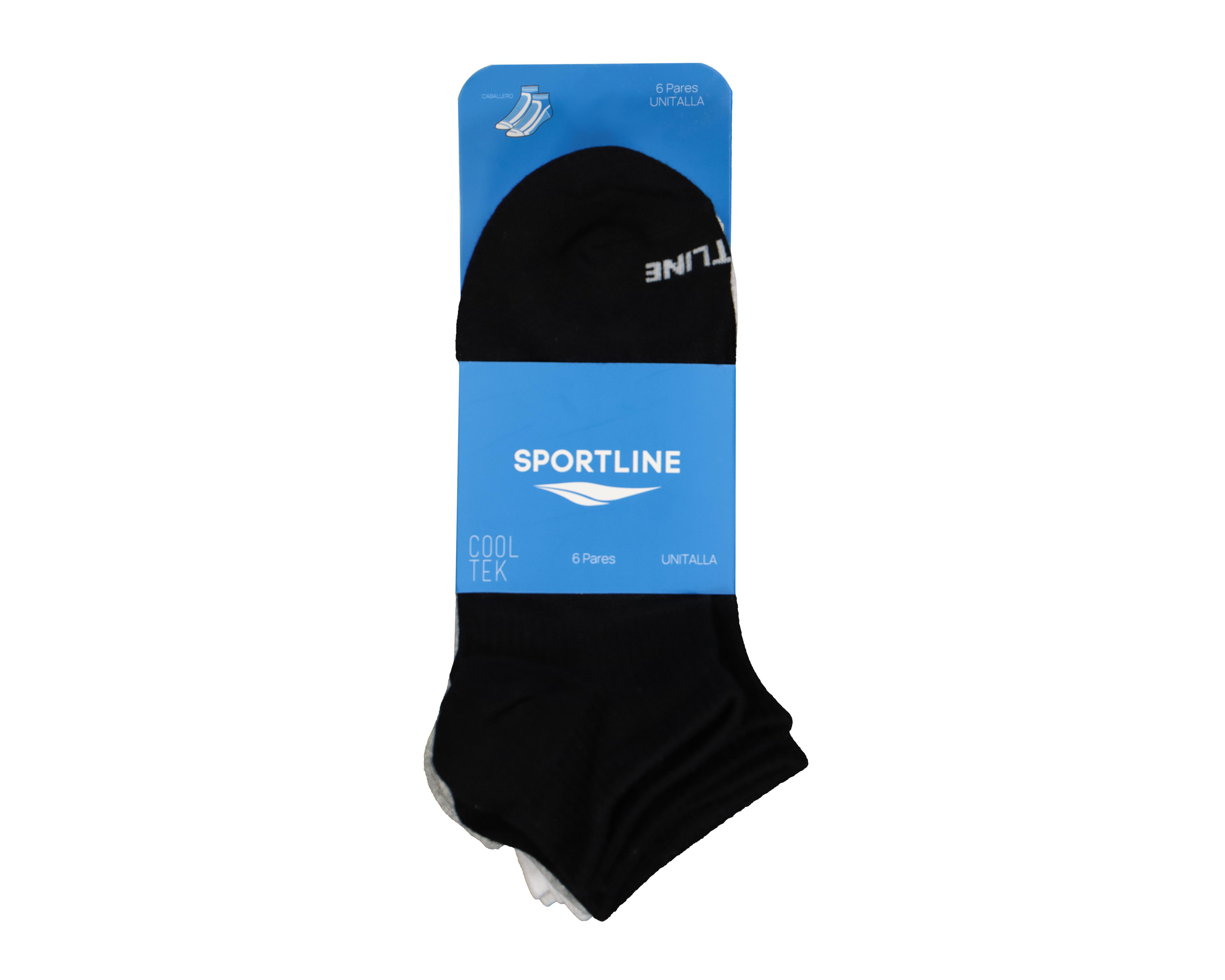 Foto 4 pulgar | Calcetas Deportivas Sportline para Hombre 6 Pares