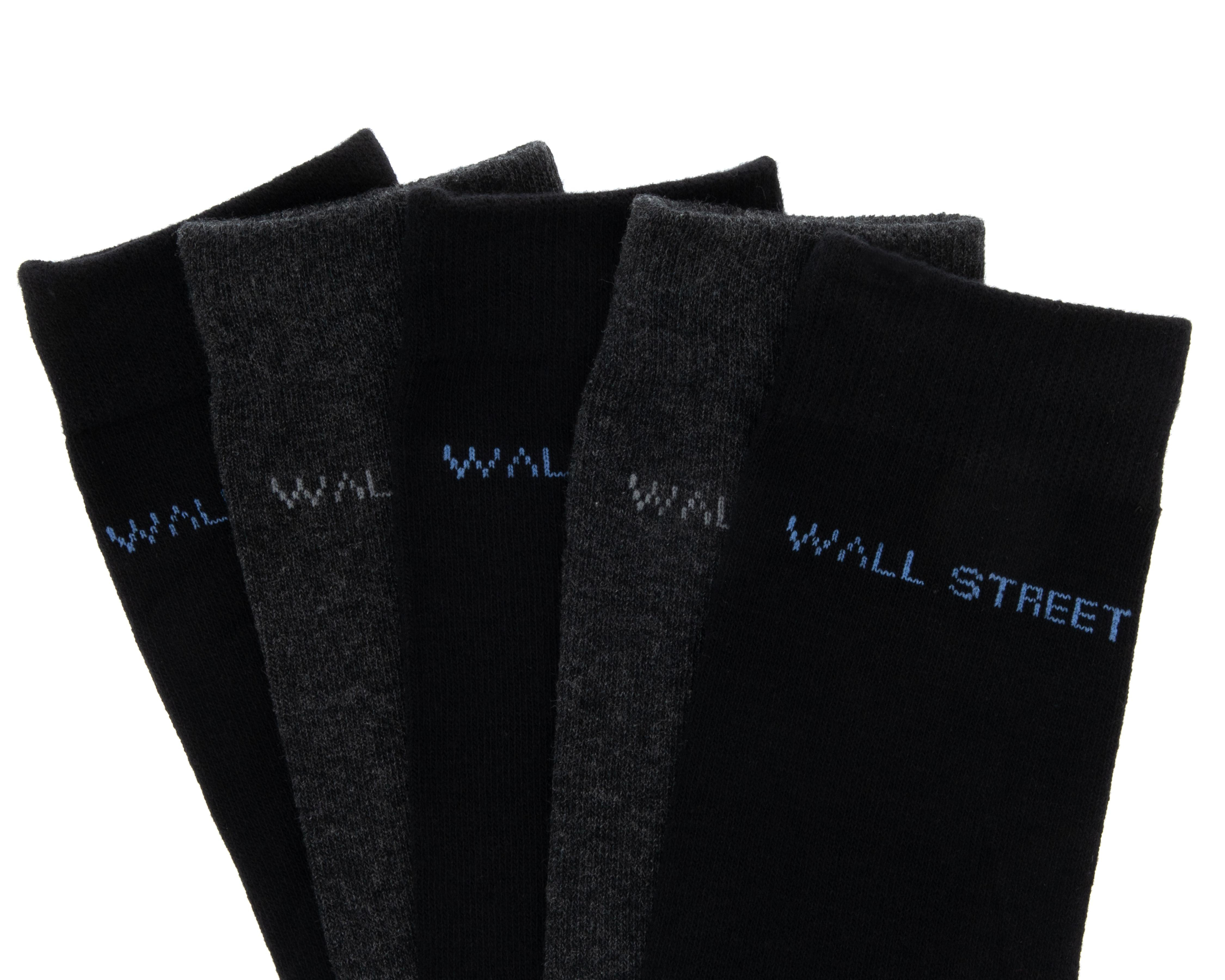 Foto 2 | Calcetas de Vestir Wall Street para Hombre 5 Pares