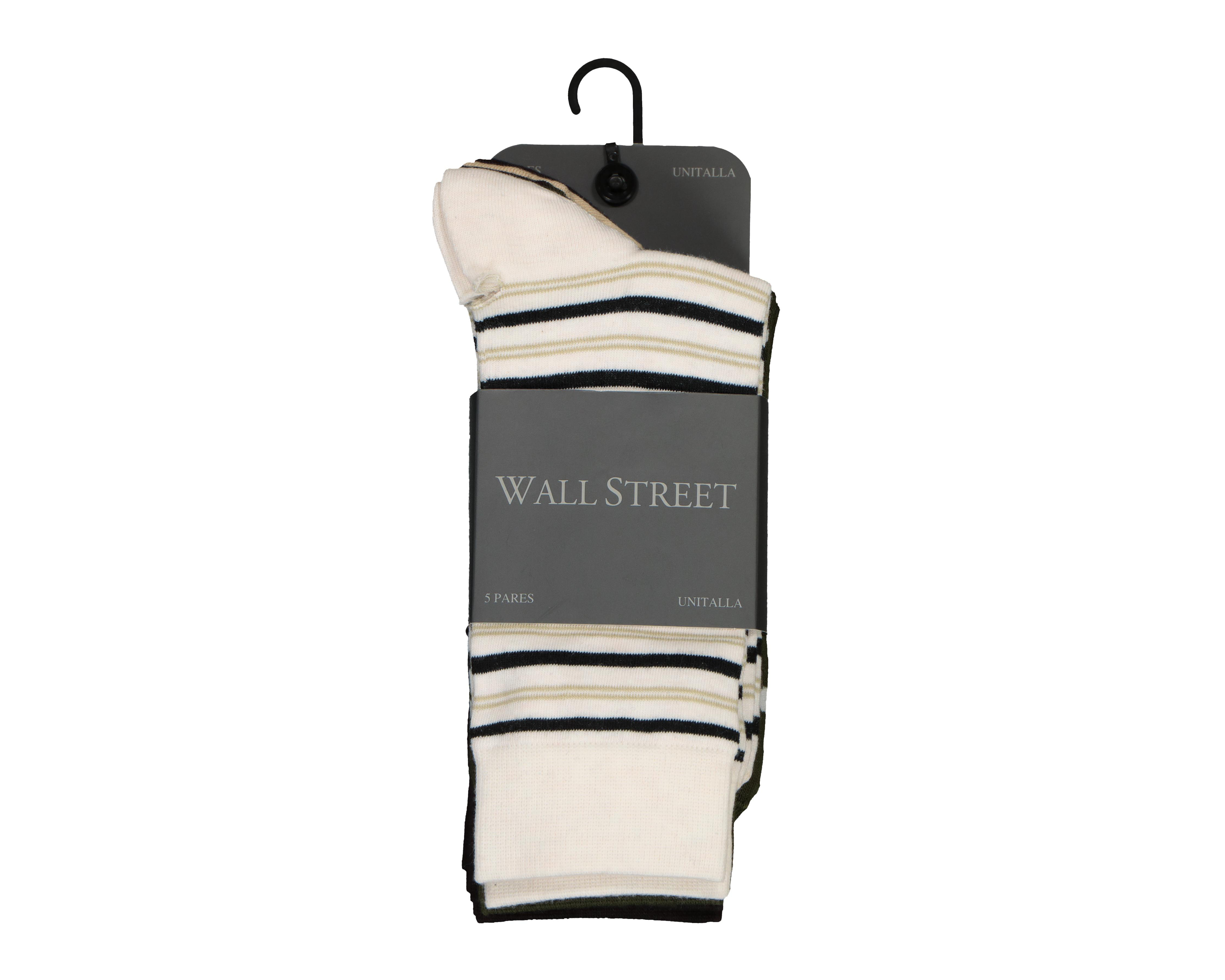 Foto 3 | Calcetas de Vestir Wall Street para Hombre 5 Pares