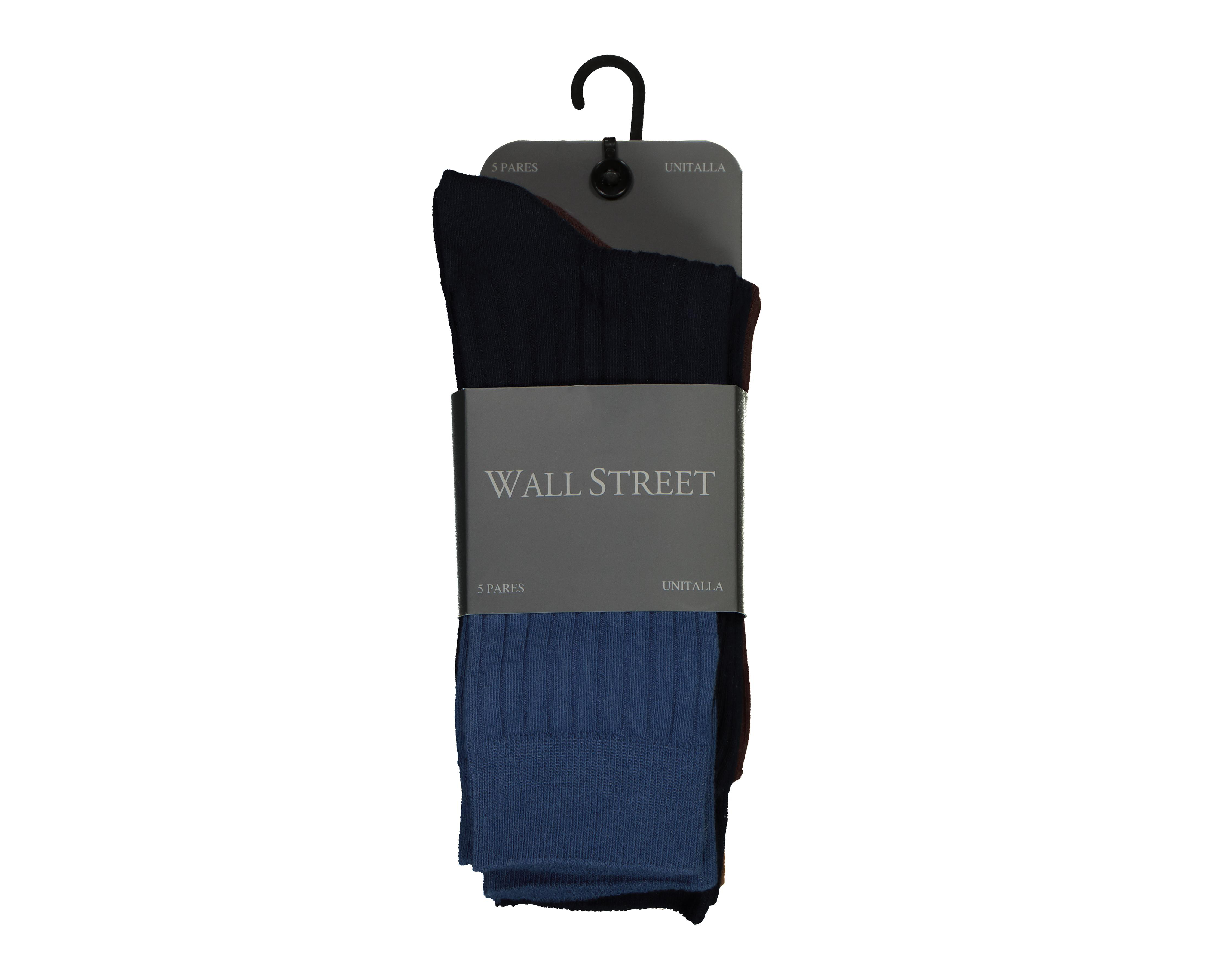 Foto 3 | Calcetas de Vestir Wall Street para Hombre 5 Pares