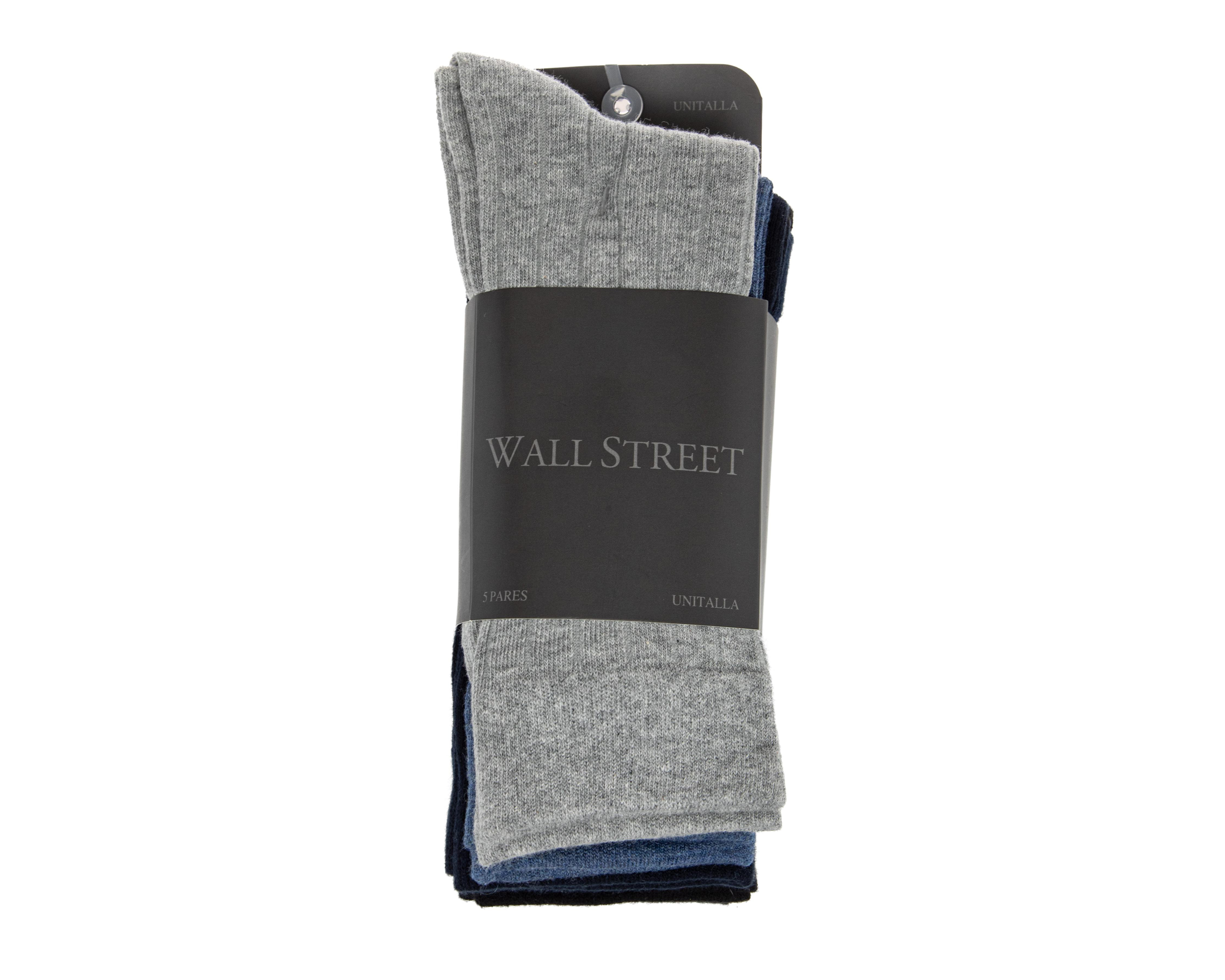 Foto 4 pulgar | Calcetines de Vestir Wall Street para Hombre 5 Pares