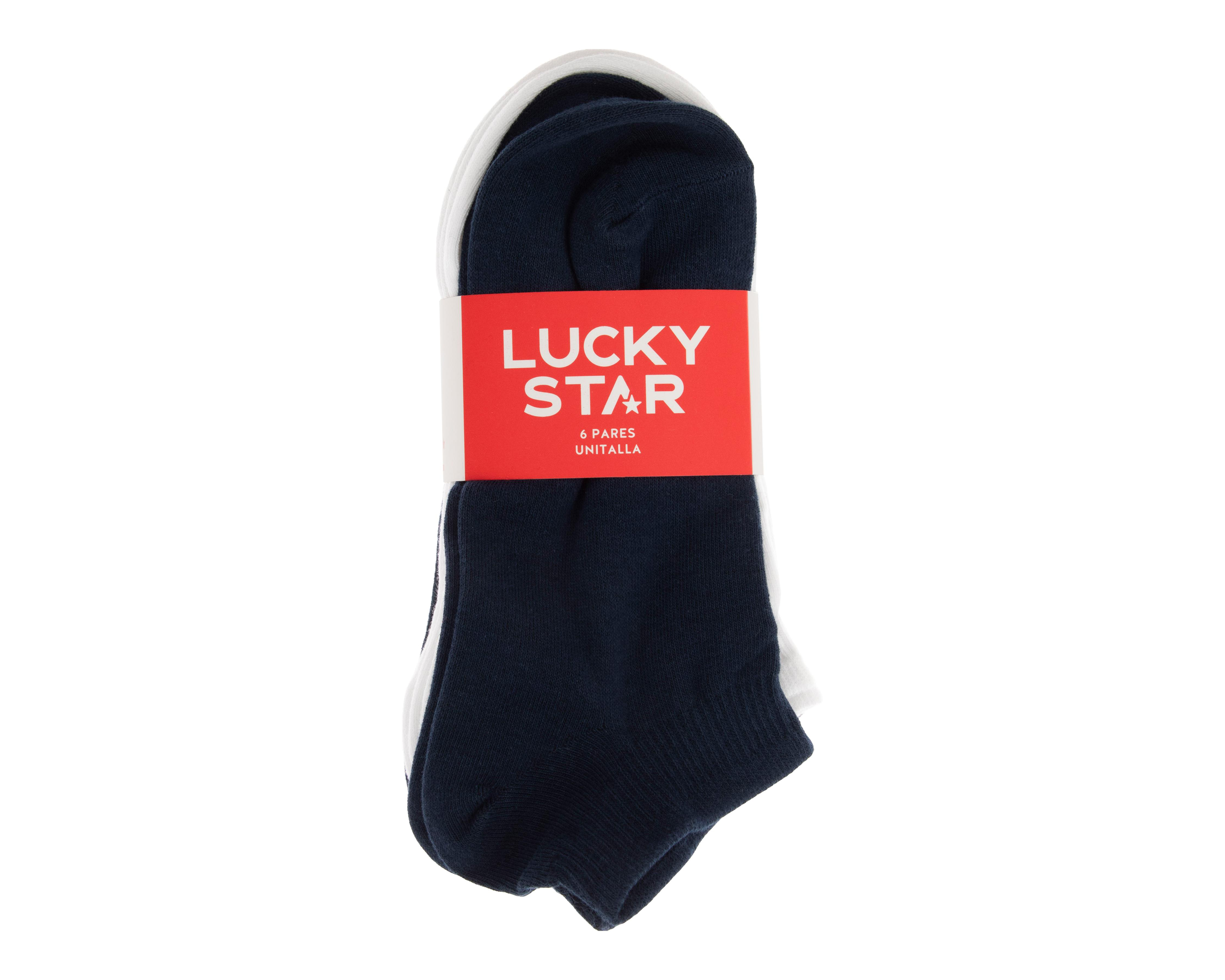 Foto 4 pulgar | Calcetas Lucky Star para Hombre 6 Pares