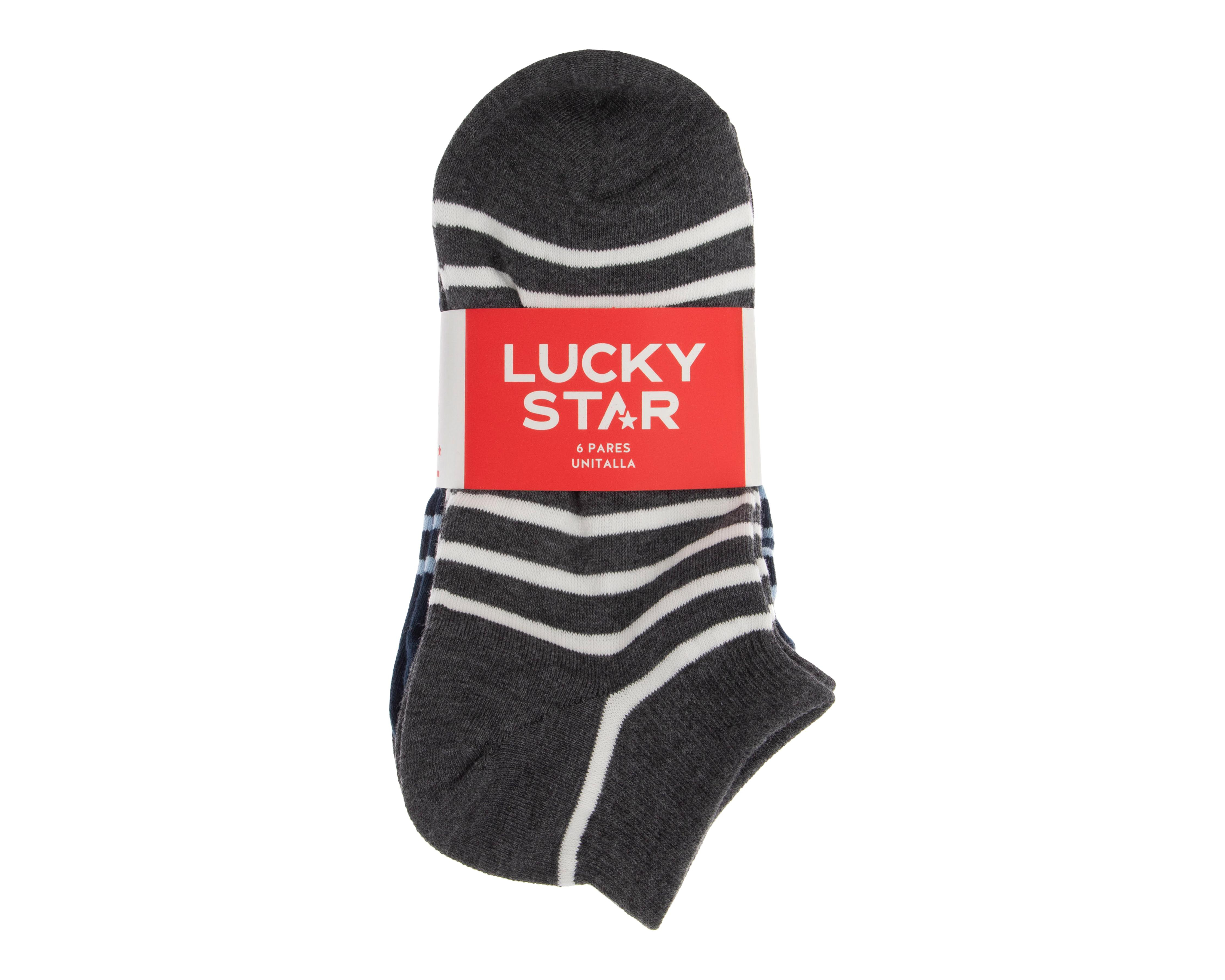 Foto 4 pulgar | Calcetas Lucky Star para Hombre 6 Pares