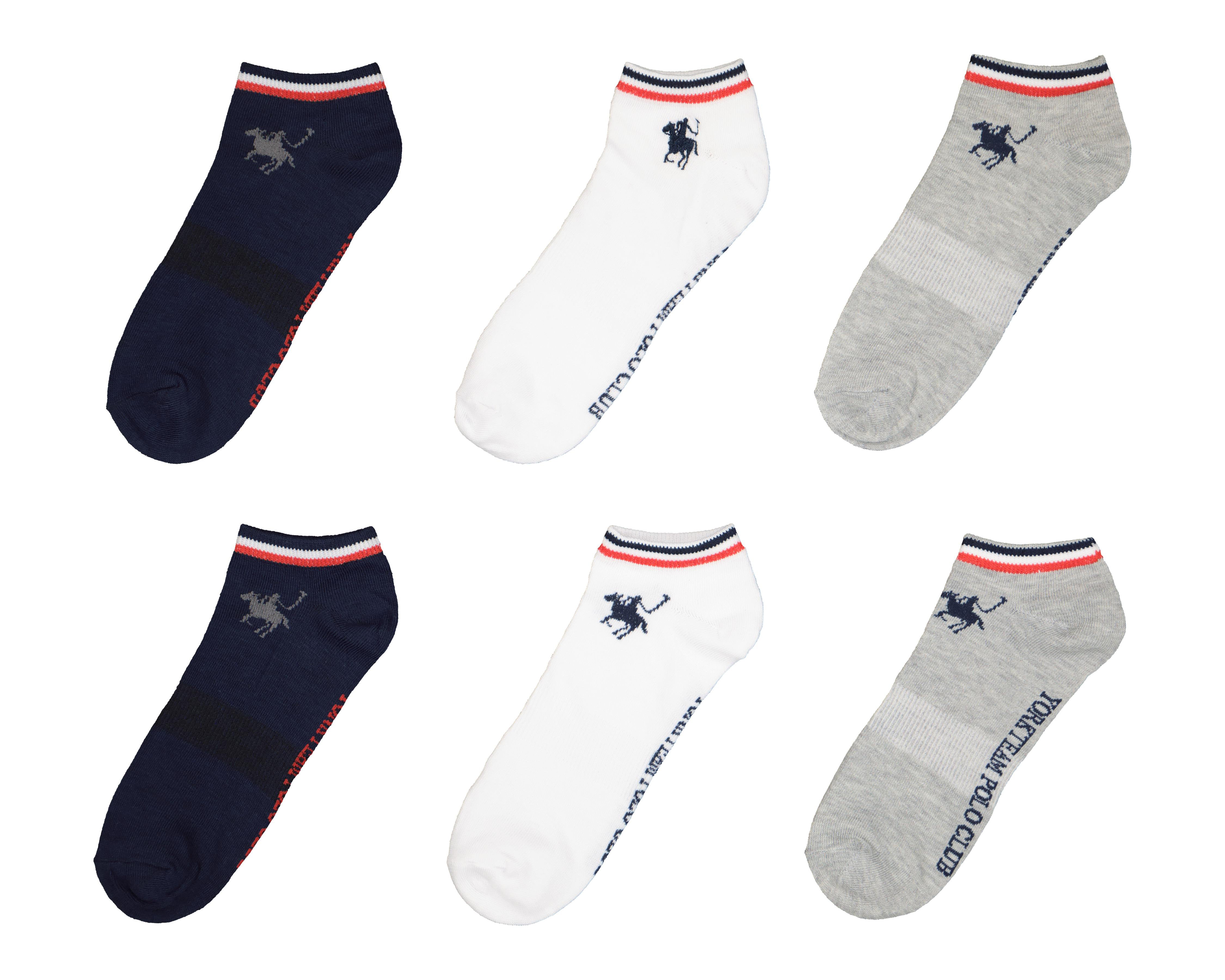 Calcetines York Team Polo Club para Hombre 6 Pares