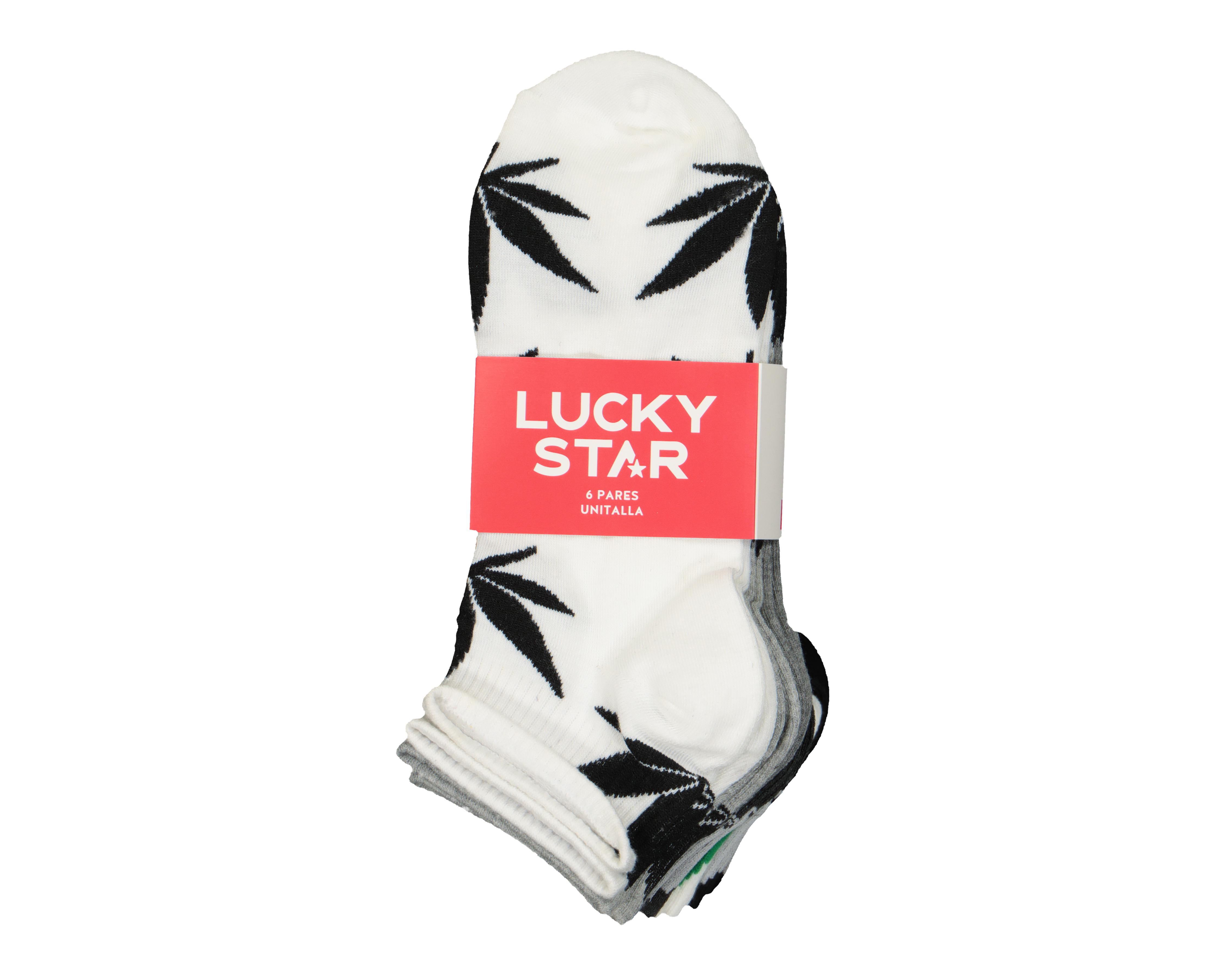 Foto 4 pulgar | Calcetas Tines Lucky Star Sportline para Hombre 6 Pares