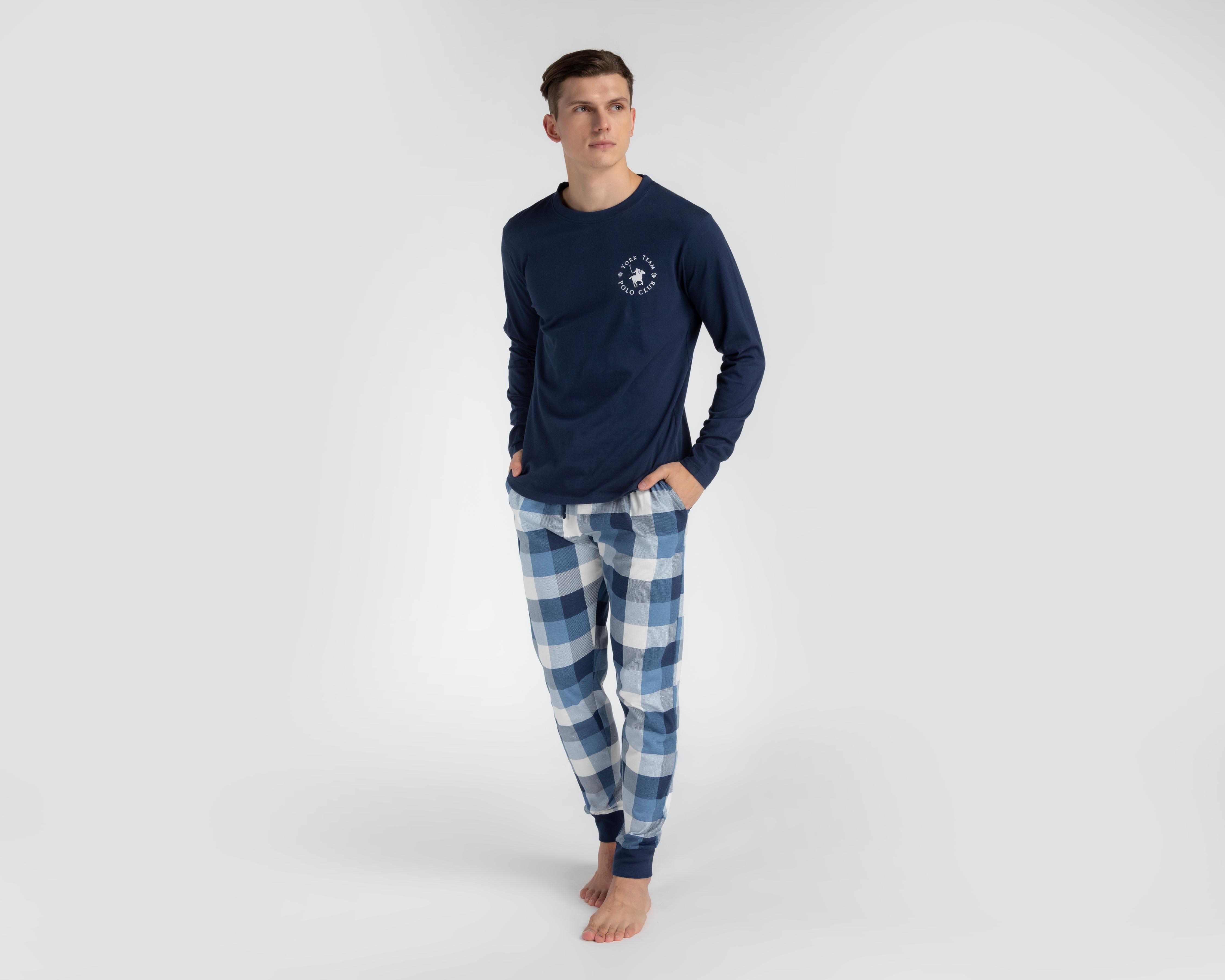 Pijama de Algodón York Team Polo Club para Hombre 2 Piezas $299