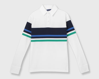 Foto 1 | Playera Polo York Team Polo Club Manga Larga Blanca para Hombre