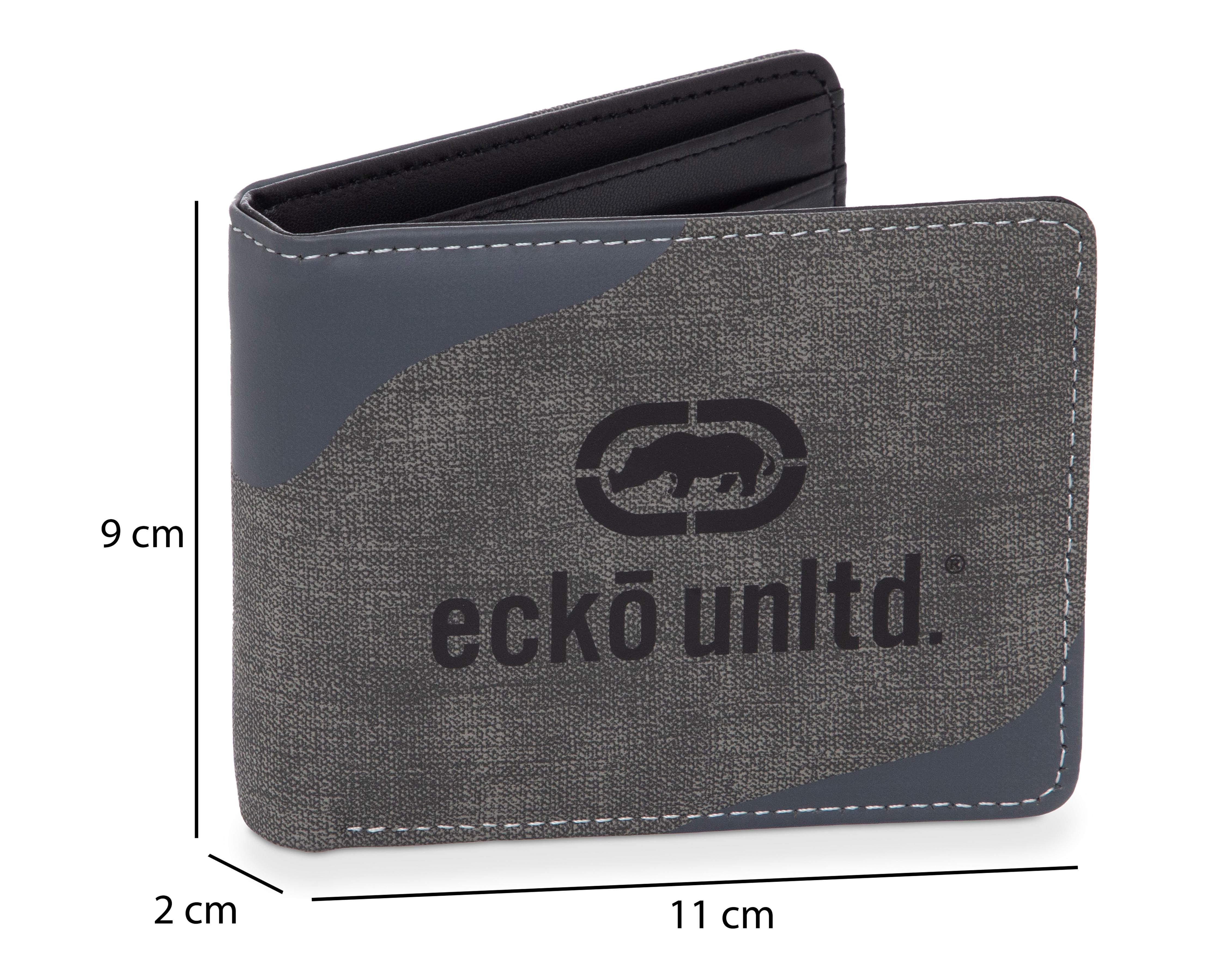 Foto 7 pulgar | Cartera para Hombre Eckó Unltd. Efecto Deslavado