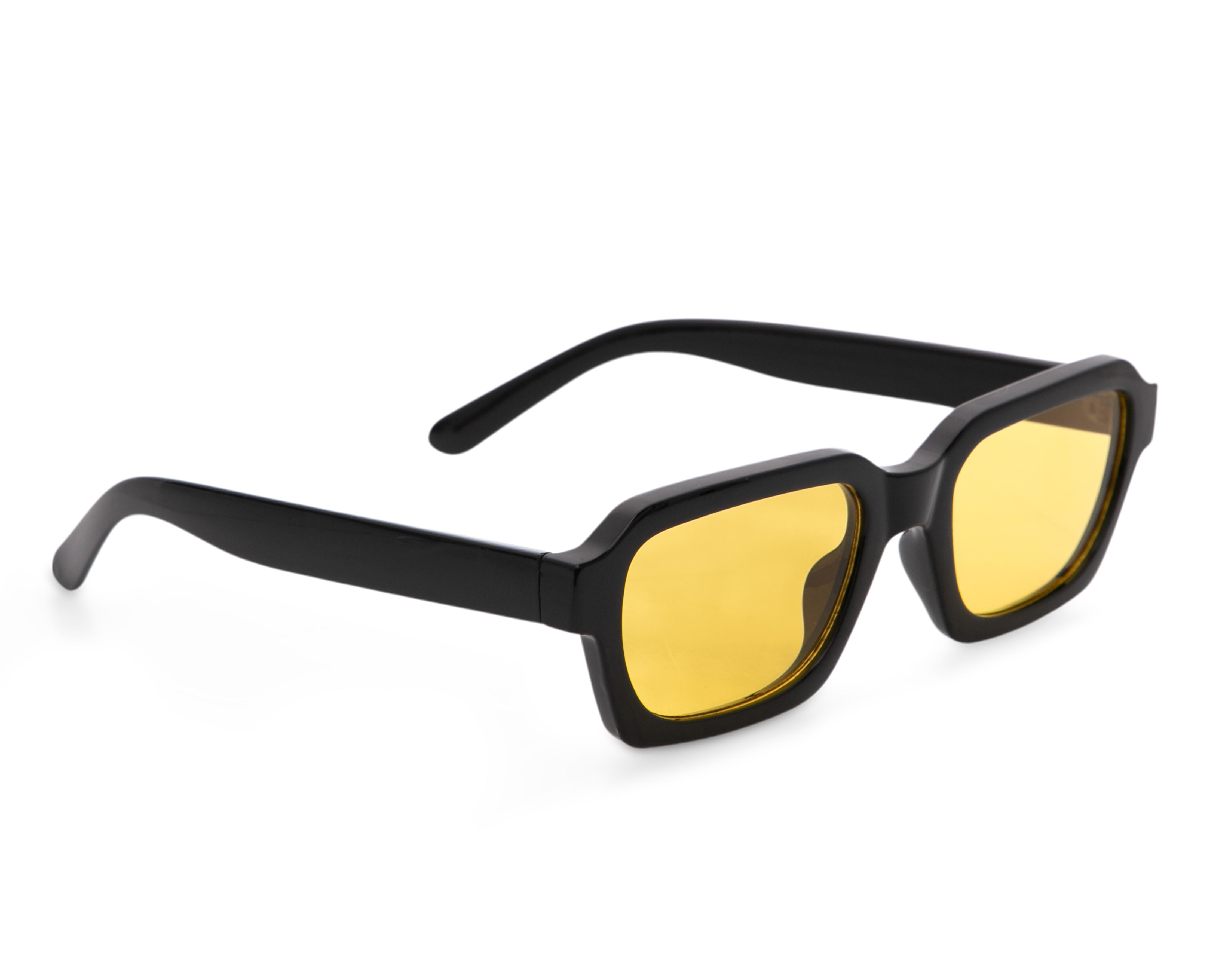 Lentes de Sol para Hombre Thinner Rectangulares New Style Negro $89