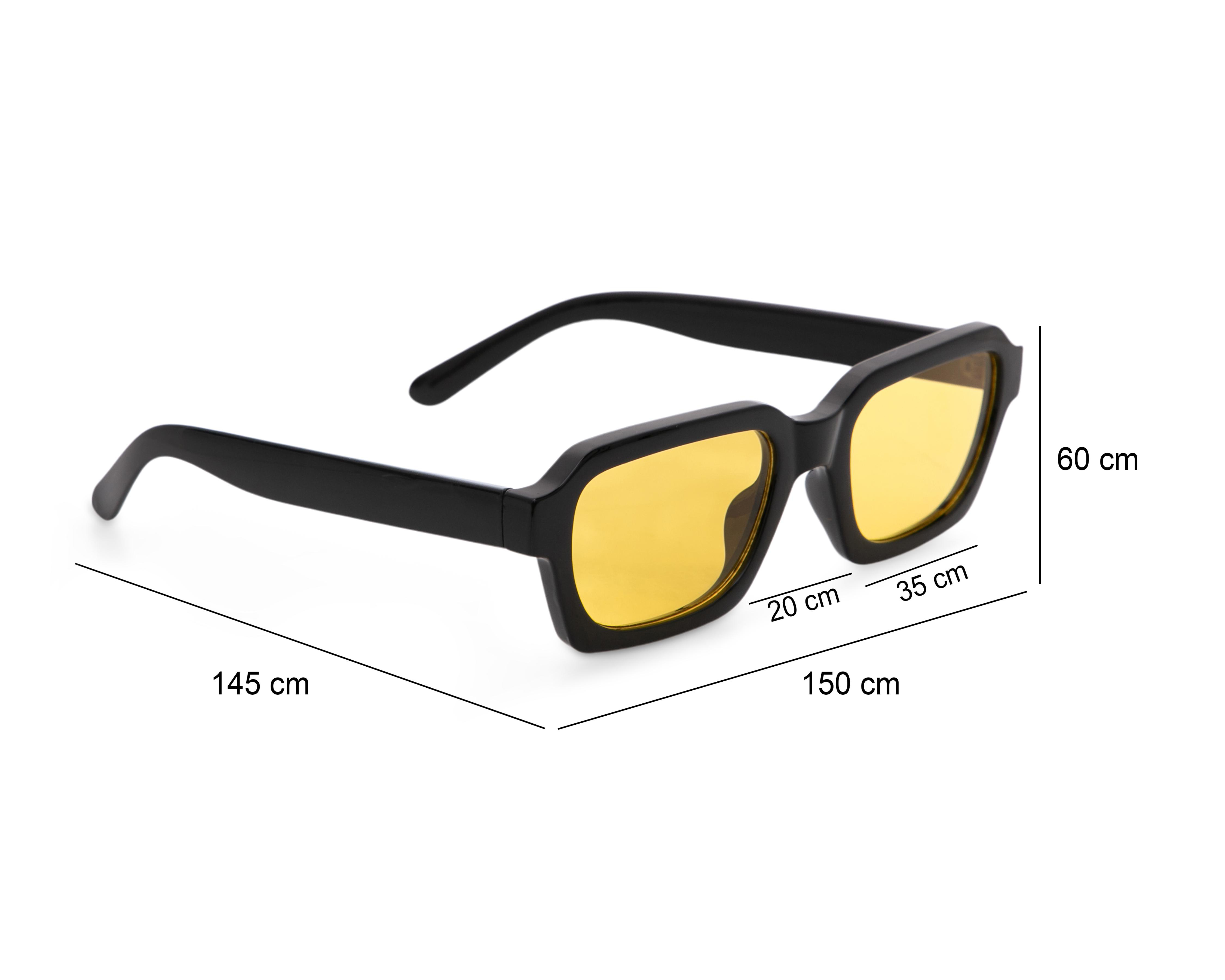 Foto 6 pulgar | Lentes de Sol para Hombre Thinner Rectangulares New Style Negro