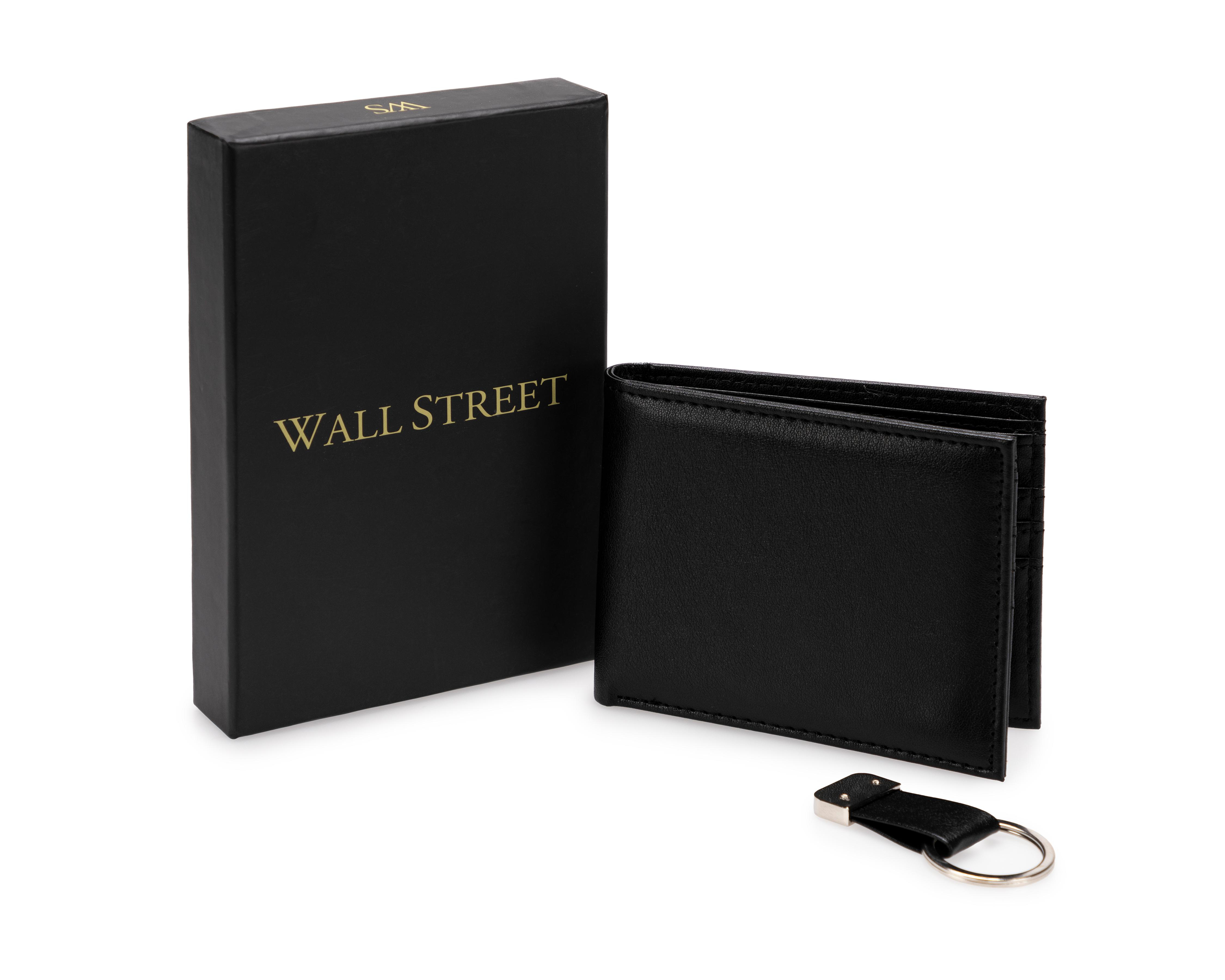 Foto 2 pulgar | Cartera para Hombre Wall Street con Llavero