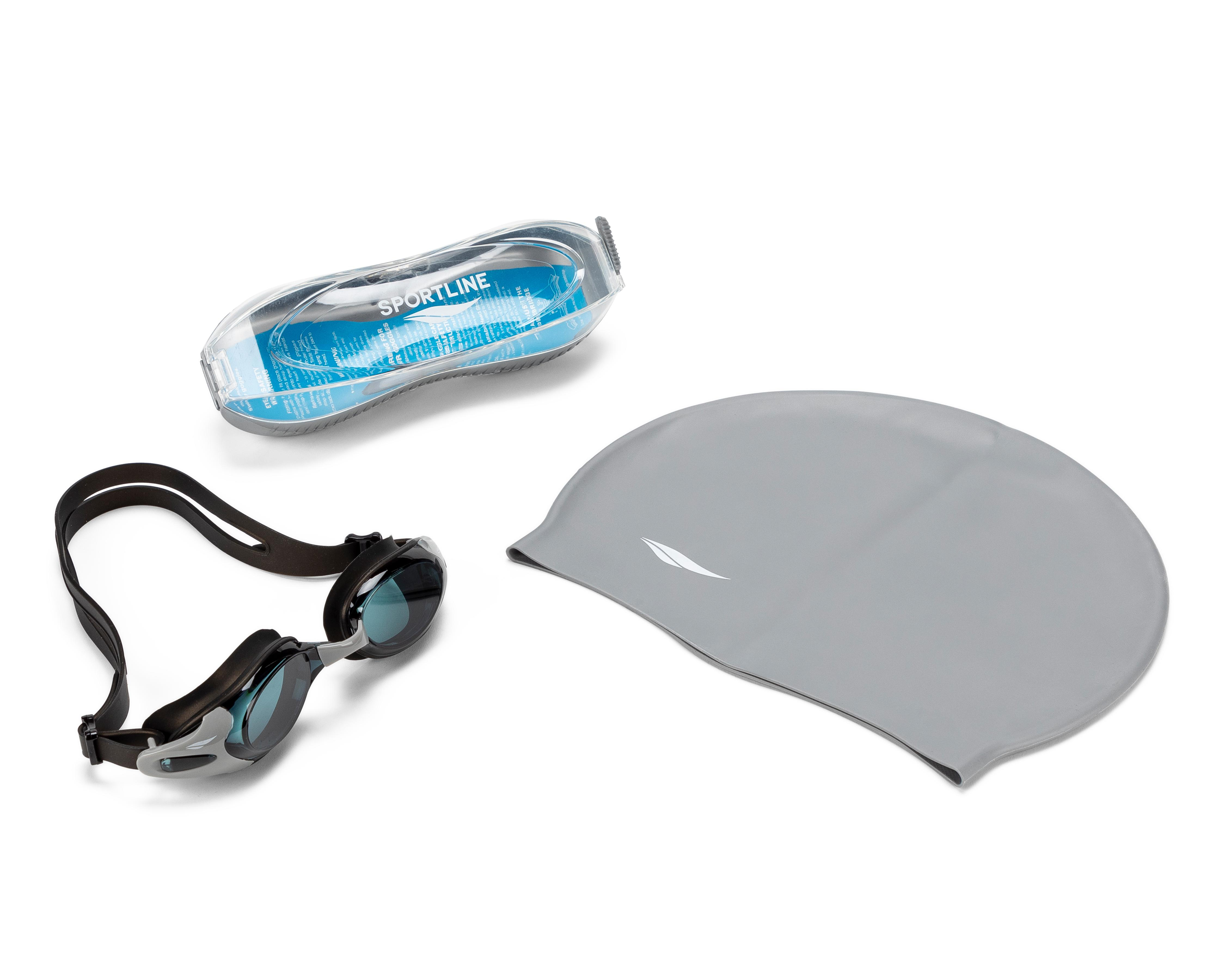 Gorro y Goggles para Natación Sportline 2 Piezas