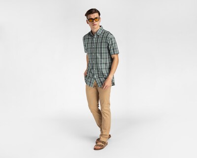 Foto 2 | Camisa Casual Porto Sur Regular a Cuadros