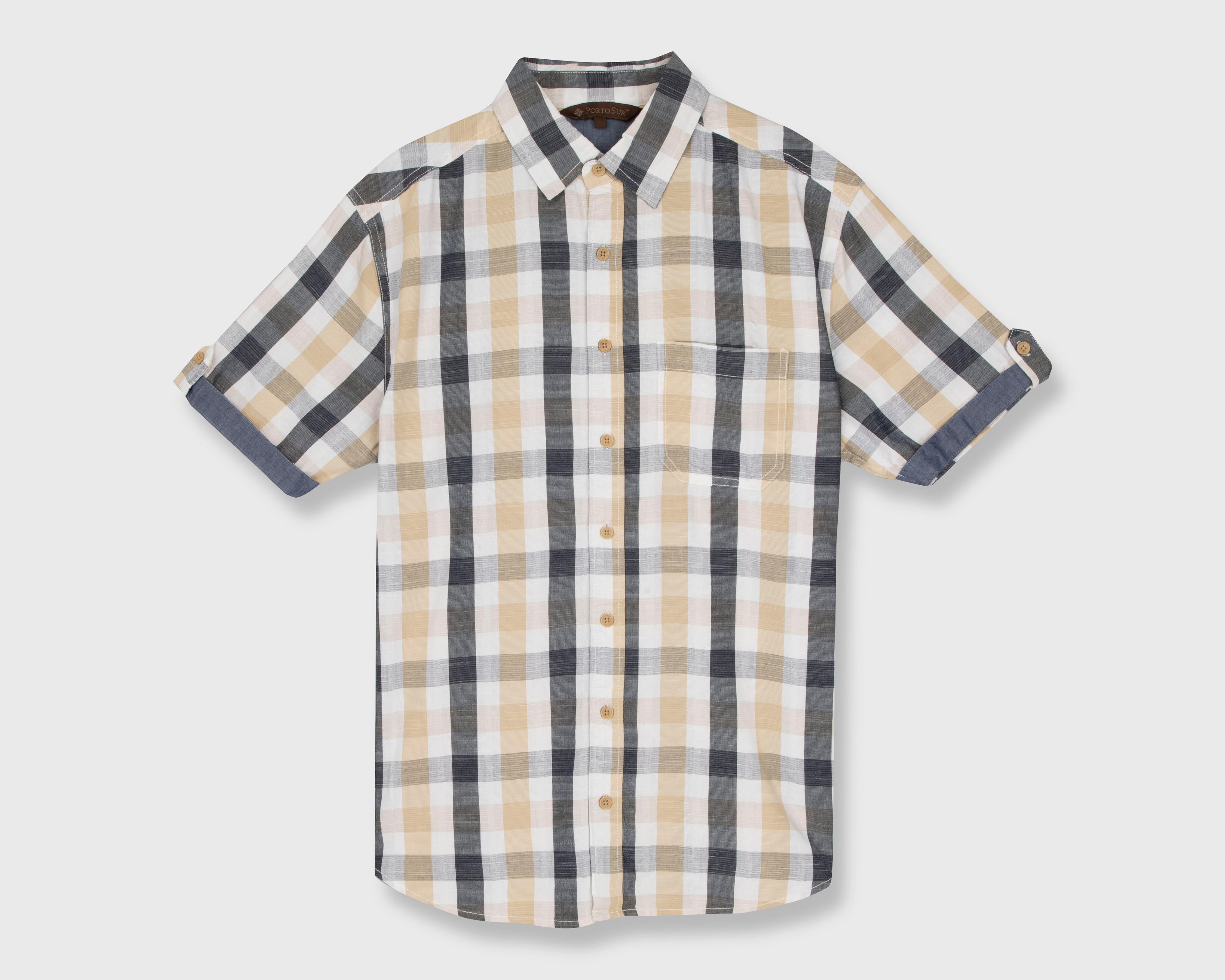 Camisa Casual Porto Sur Regular Fit a Cuadros