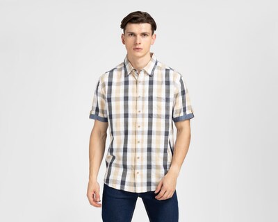 Foto 1 | Camisa Casual Porto Sur Regular Fit a Cuadros