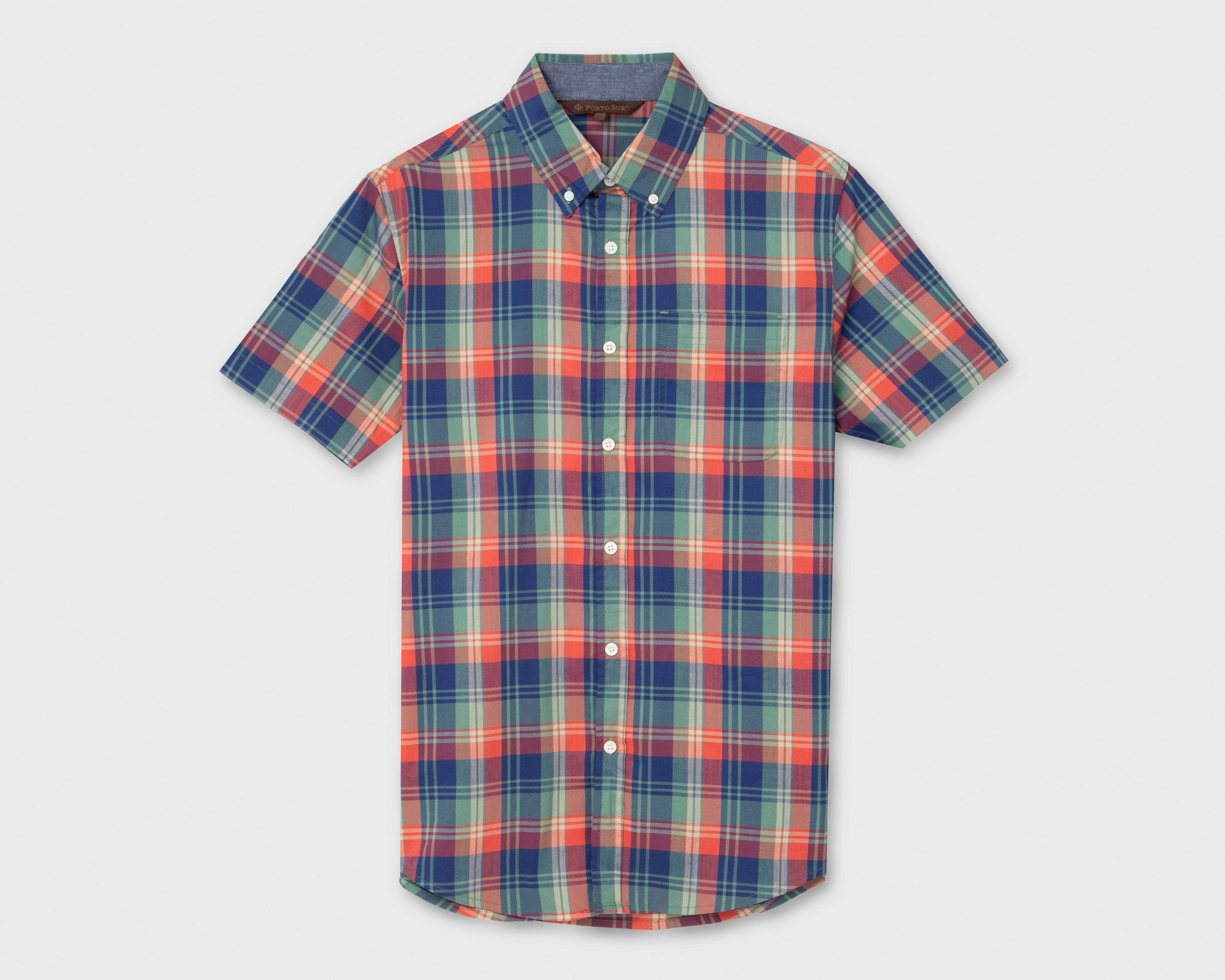 Camisa Casual Porto Sur Regular a Cuadros