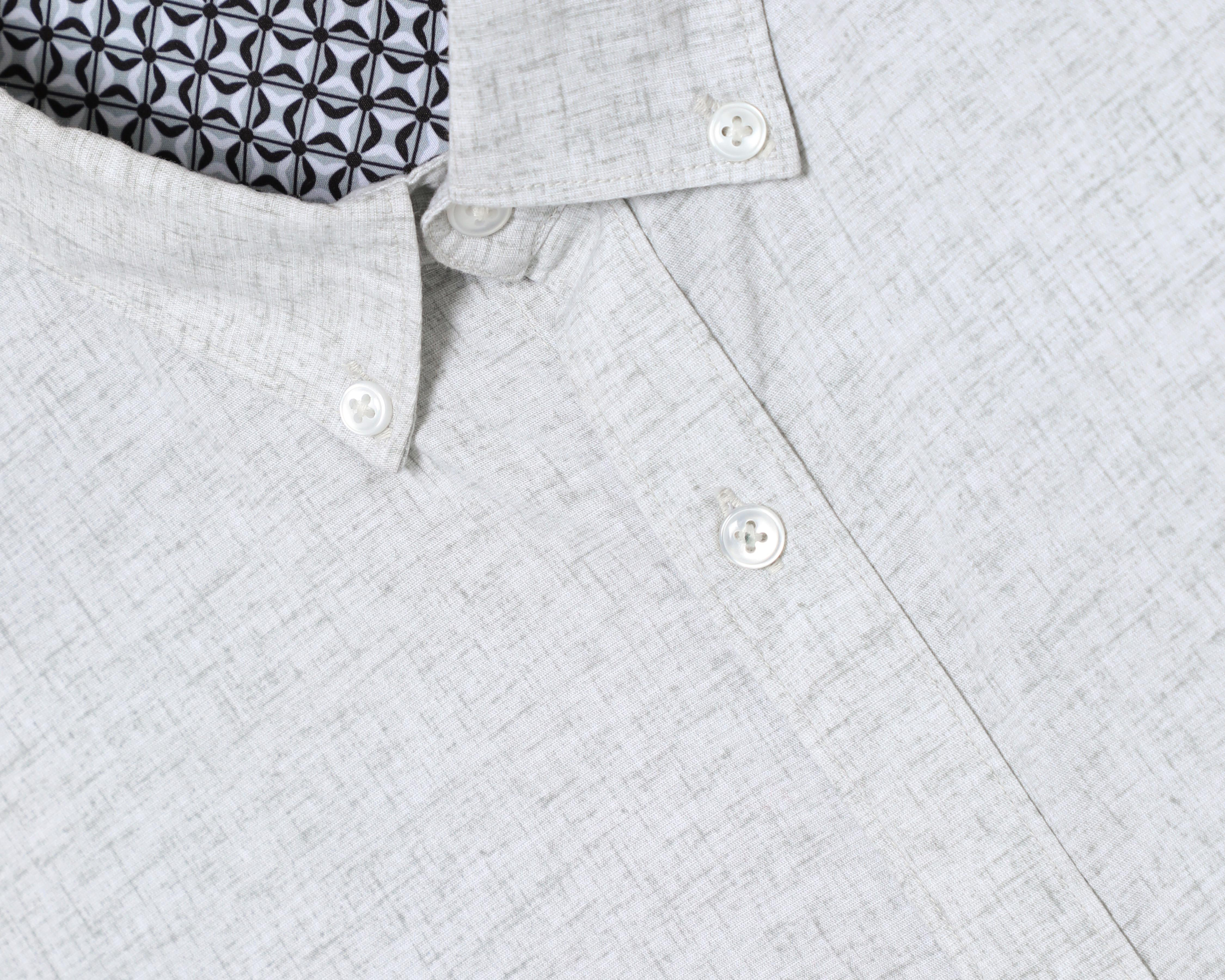 Foto 3 | Camisa Casual Porto Sur Regular Estampada