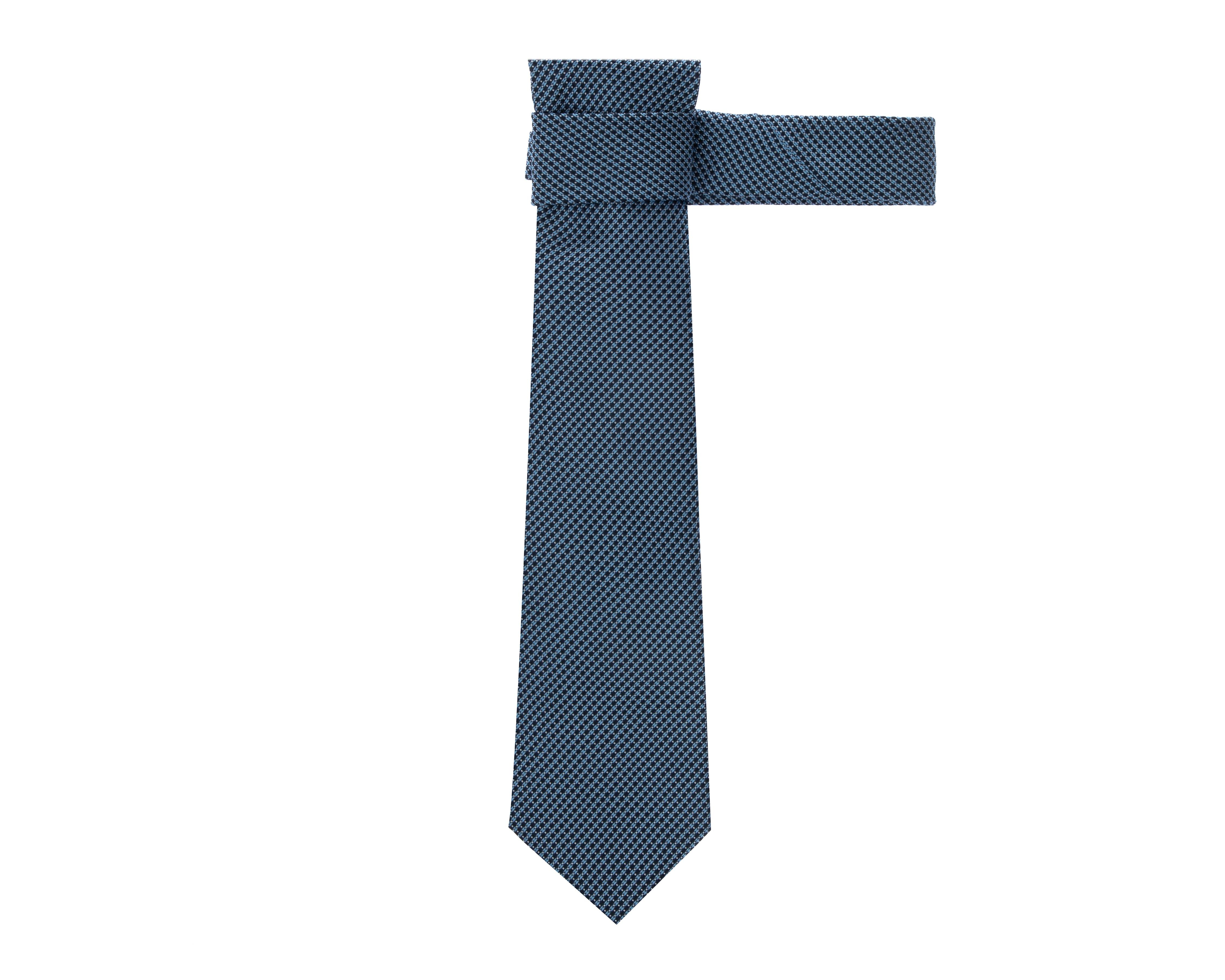 Corbata Estampada Wall Street Azul