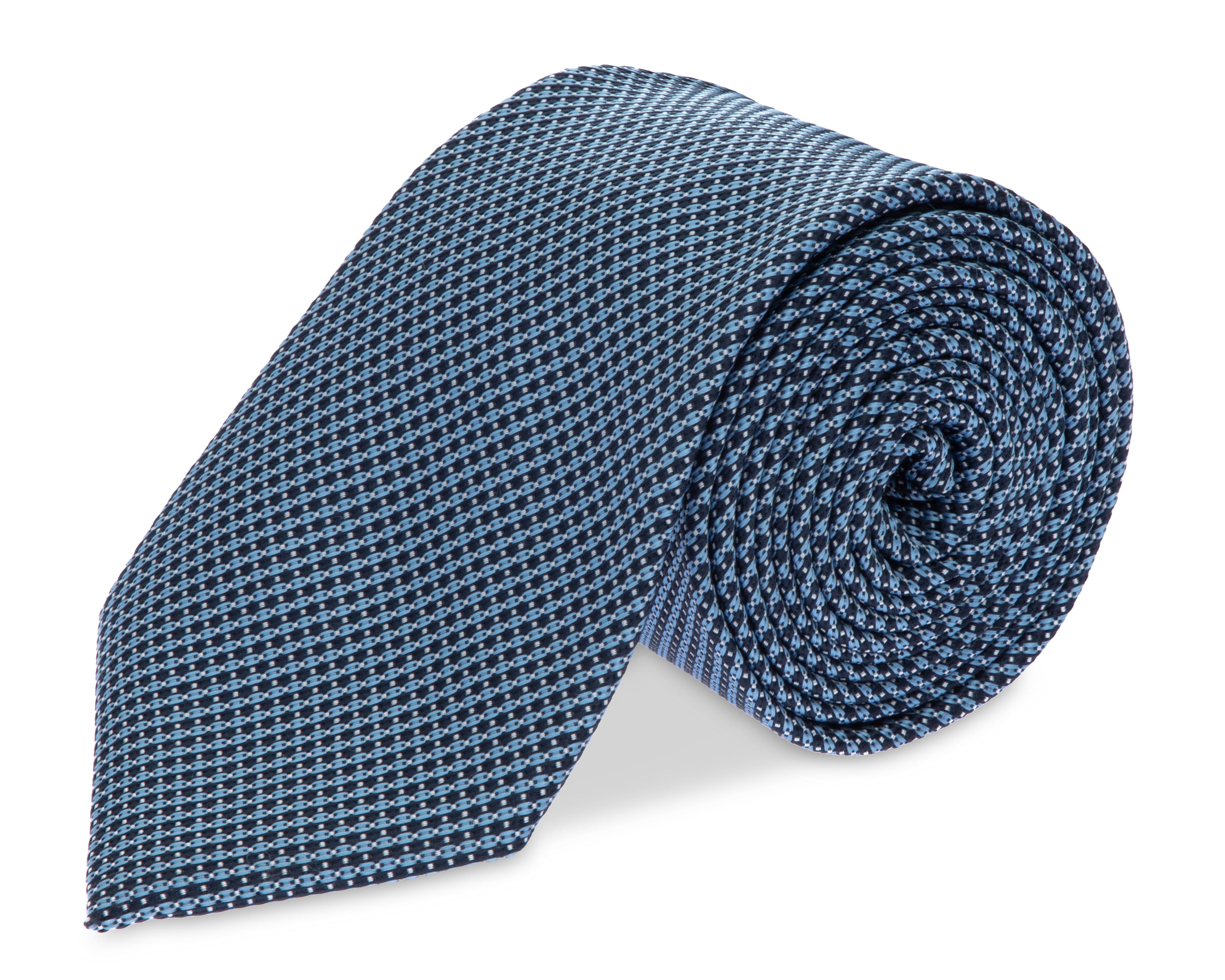 Foto 3 pulgar | Corbata Estampada Wall Street Azul