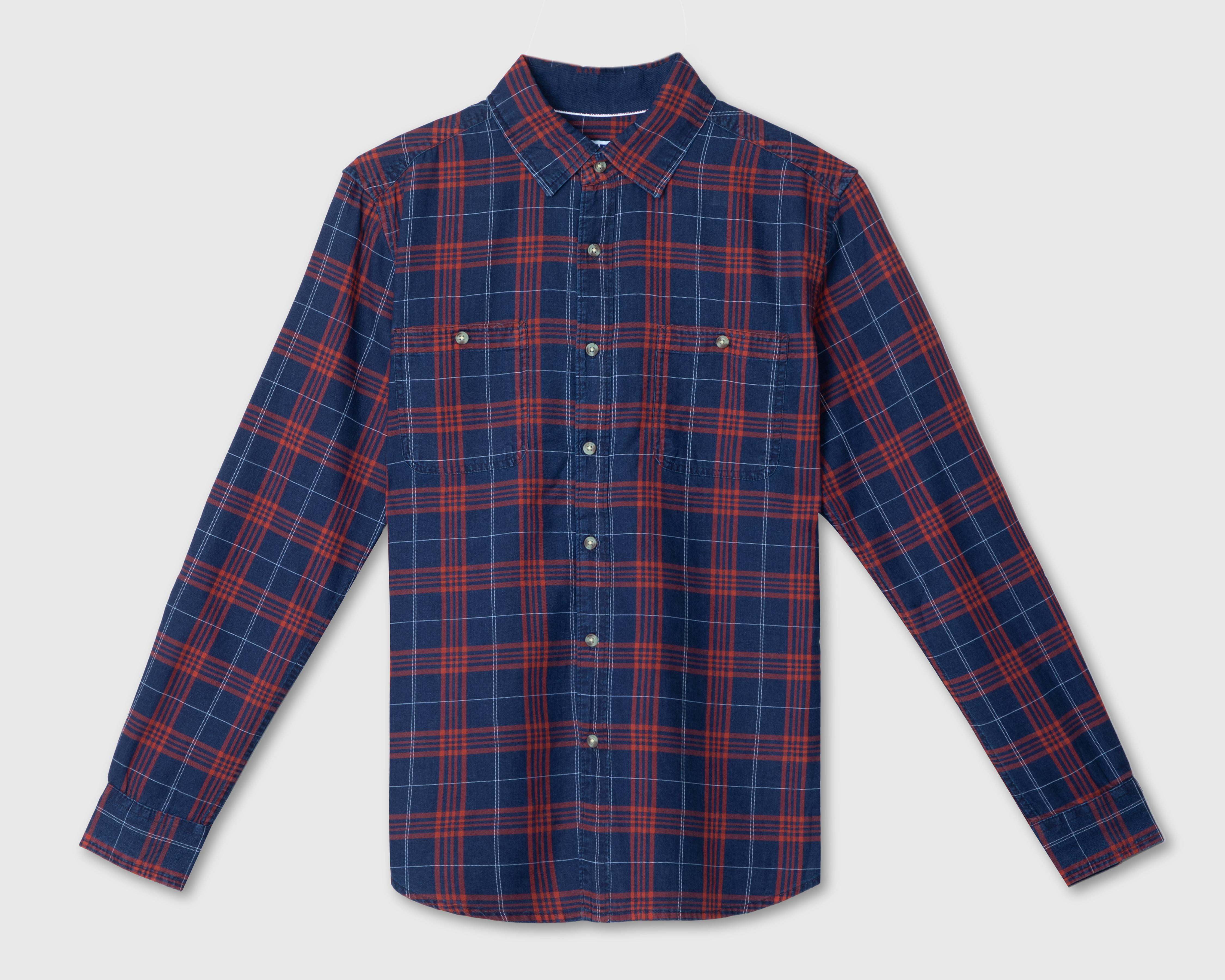 Camisa Casual Refill Regular a Cuadros